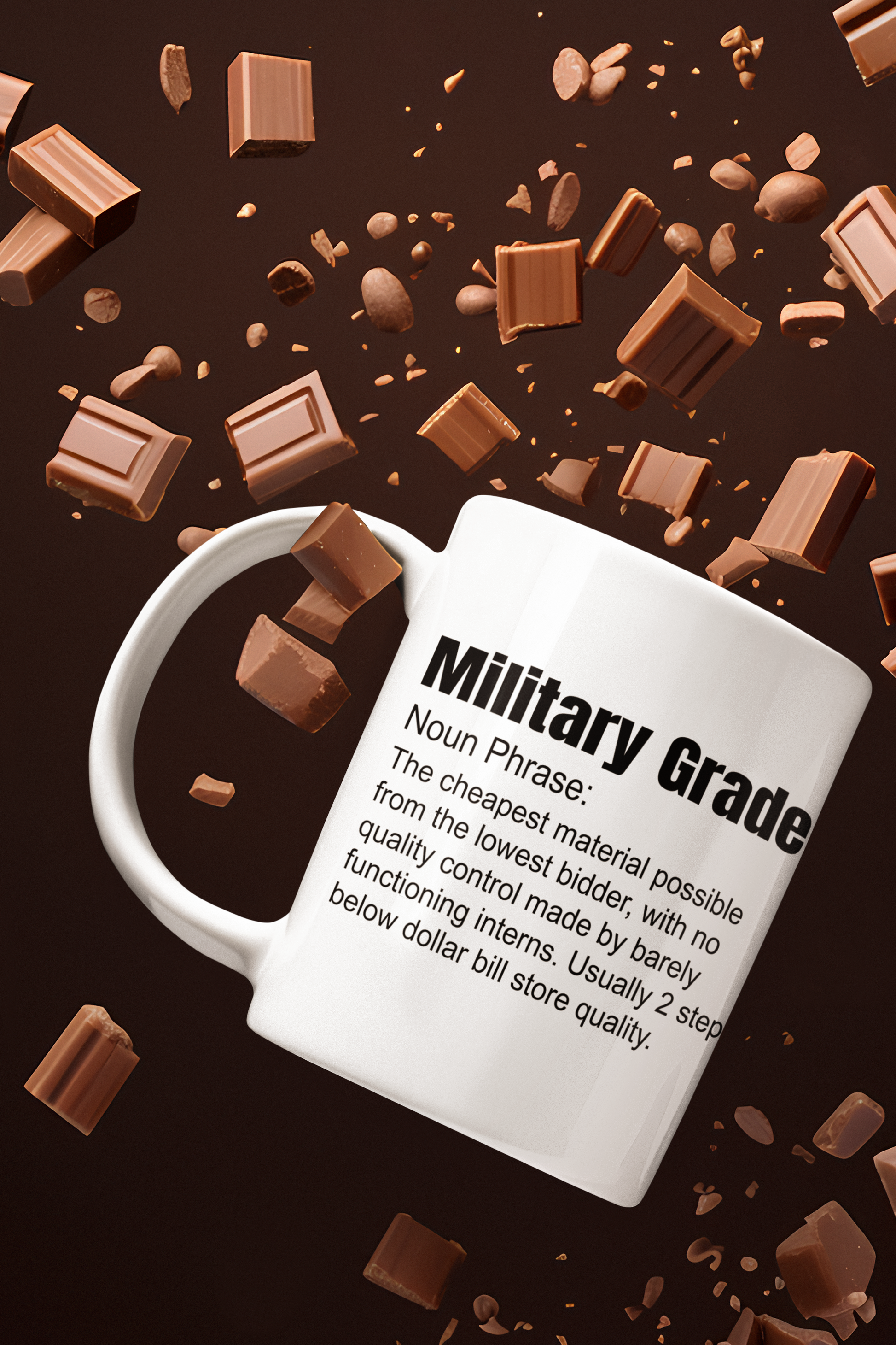 Military grade, it's not the flex you think it is mug birthday gift boss gift Christmas gift co-worker gift coworker gift dads day gift dishwasher safe mug funny mug gift for dad gift for her gift for him gift for mom military grade veterans day
