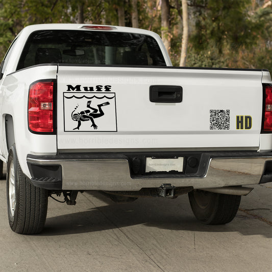 Muff Diver Vinyl decal All decal stickers Decals for cars Decals for Trucks Eat Pussy FB minivan sticker pussy SUV decals truck decals Vagene vagina window decal car Window decals window decor