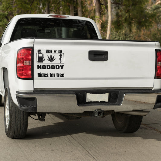 Gas Grass or Ass, nobody rides for free vinyl decal All decal stickers Decals for cars Decals for Trucks decals for tumblers FB gift for her gift for him minivan sticker SUV decals truck decals window decal car Window decals window decor