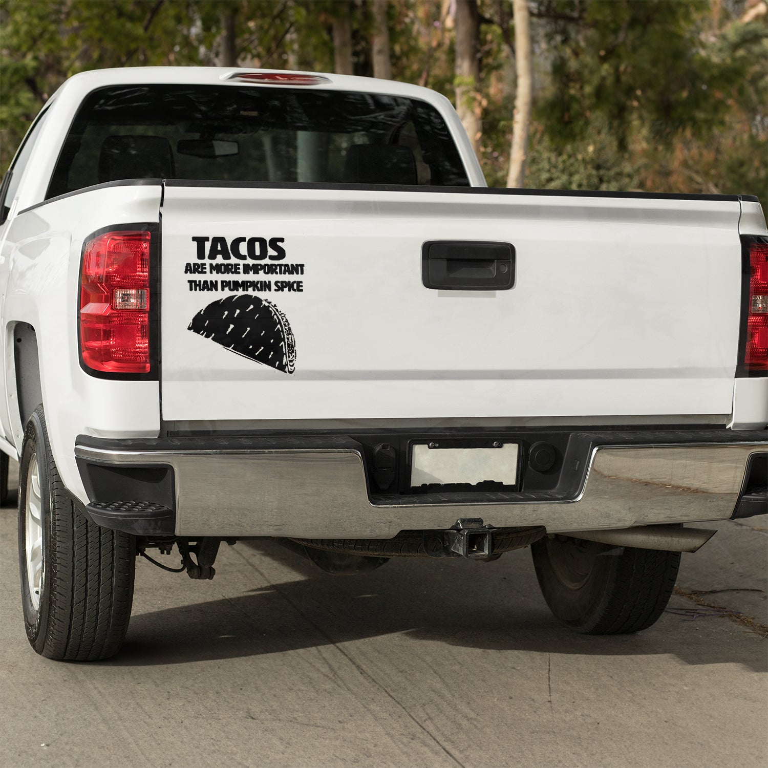 Tacos are more important than pumpkin spice Vinyl decal All decal stickers Decals for cars Decals for Trucks decals for tumblers Epstein Epstein Client List FB minivan minivan sticker SUV decals Taco truck decals window decal car Window decals window decor