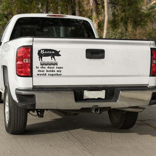 Bacon is the duct tape that holds my world together vinyl decal All carnivore carnivore bacon carnivore diet Carnivore WOE decal stickers Decals for cars Decals for Trucks decals for tumblers FB minivan sticker SUV decals truck decals window decal car Window decals window decor