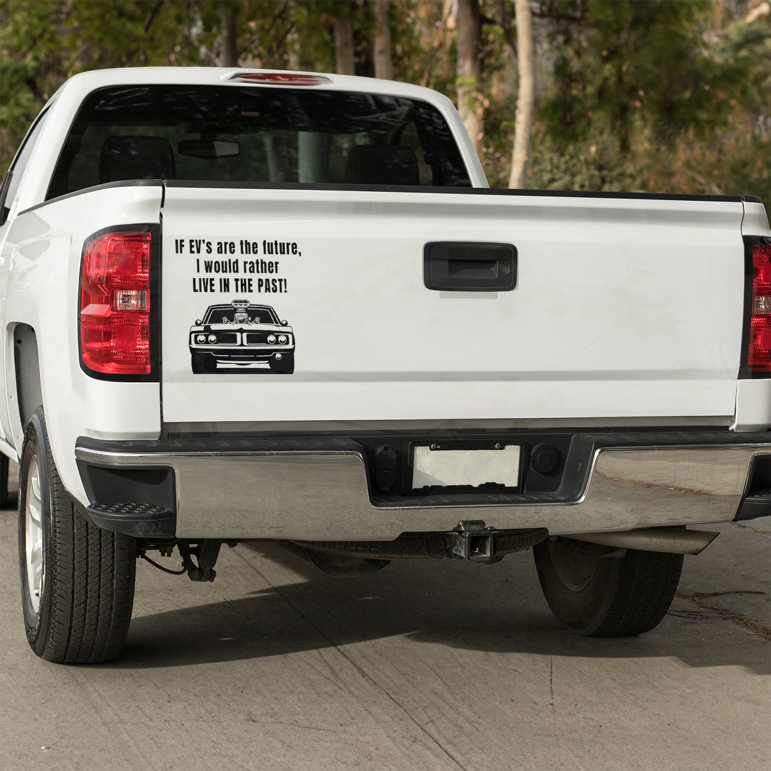 If EV's are the future, I would rather live in the past vinyl decal All decal stickers Decals for cars Decals for Trucks decals for tumblers FB minivan sticker Muscle Car SUV decals truck decals window decal car Window decals window decor