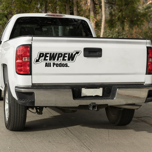 Pew Pew ALL Pedos vinyl decal car decal decal for cars decal for trucks Decals for cars Decals for Trucks decals for tumblers decals for vehicles door decal funny decals p diddy Window decals