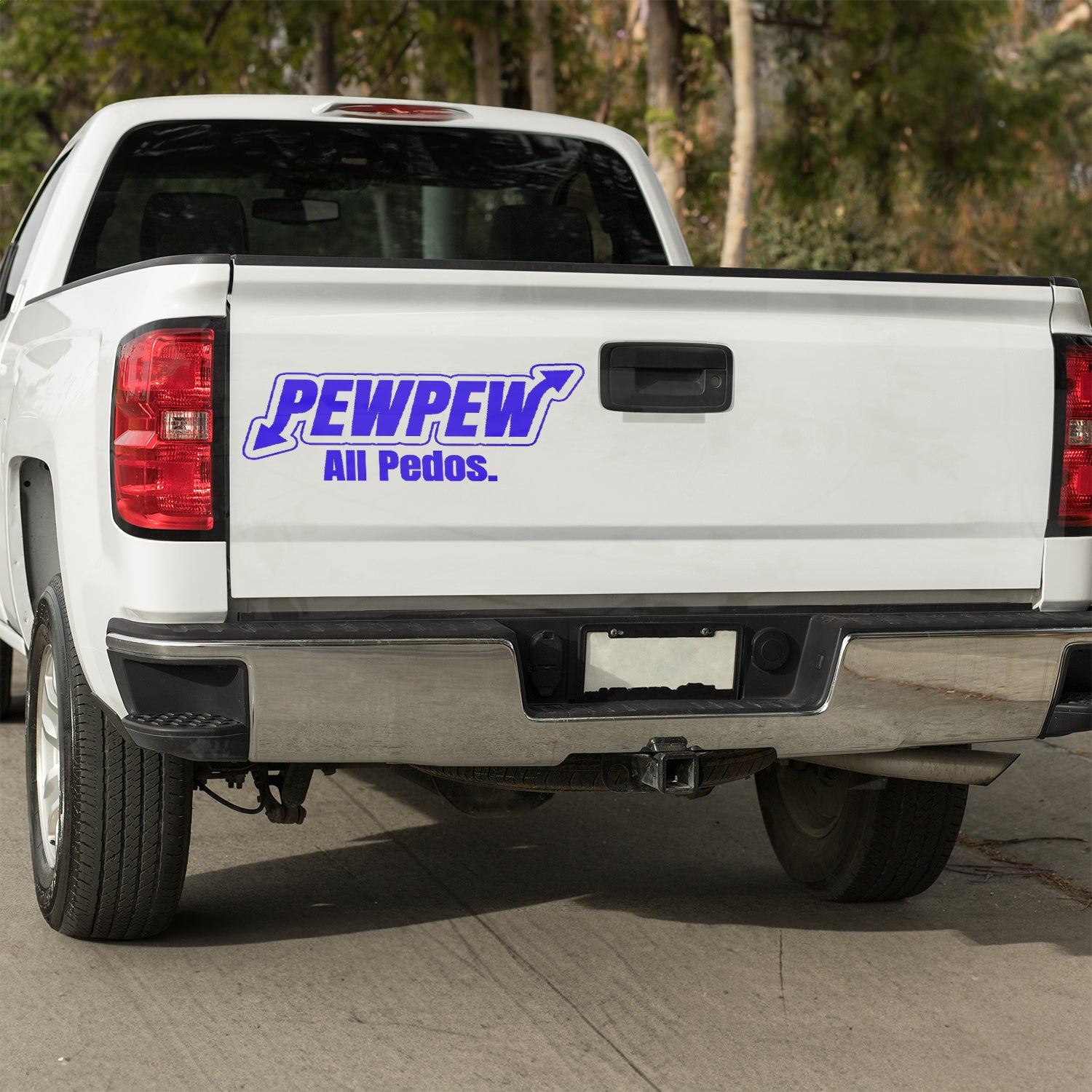 Pew Pew ALL Pedos vinyl decal car decal decal for cars decal for trucks Decals for cars Decals for Trucks decals for tumblers decals for vehicles door decal funny decals p diddy Window decals