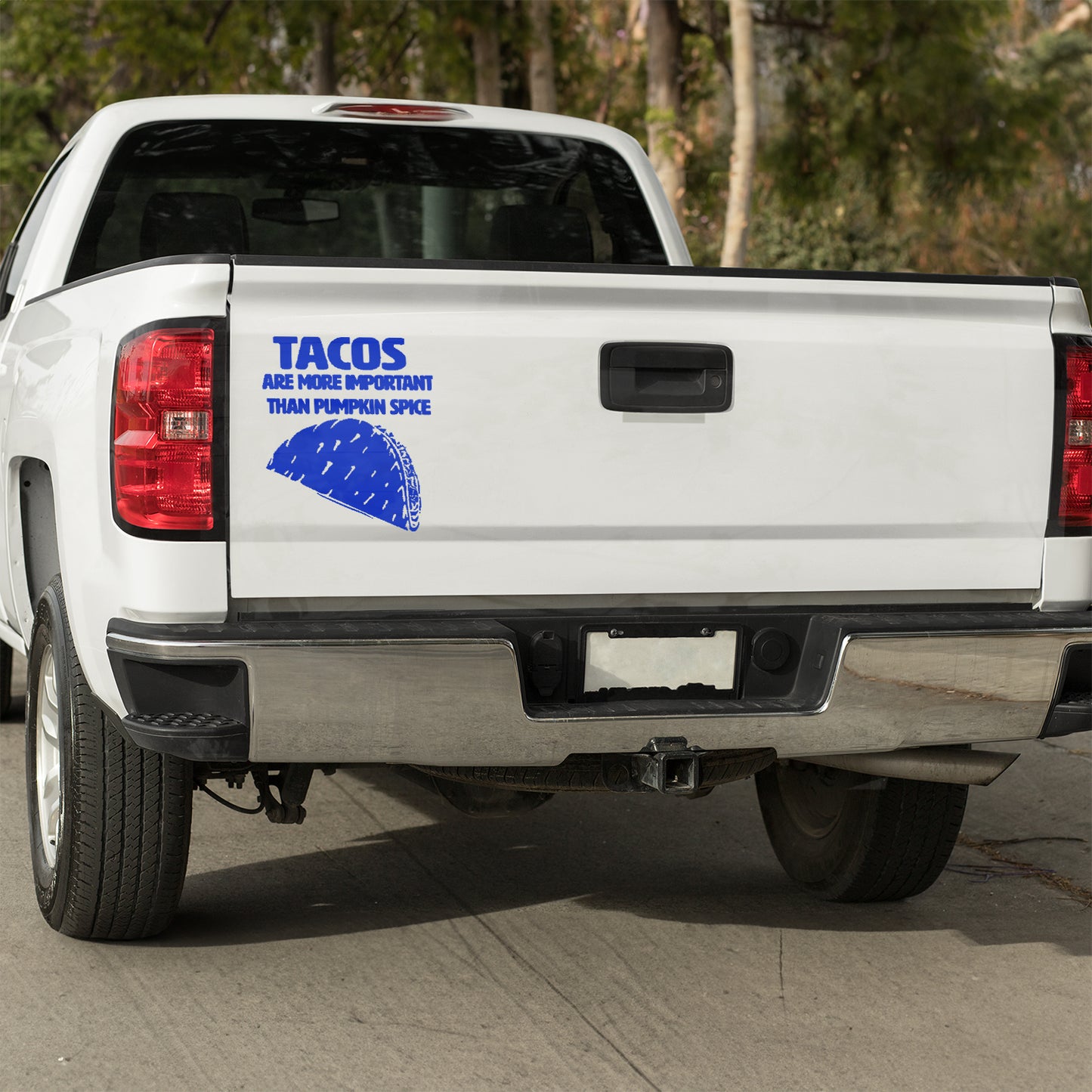 Tacos are more important than pumpkin spice Vinyl decal All decal stickers Decals for cars Decals for Trucks decals for tumblers Epstein Epstein Client List FB minivan minivan sticker SUV decals Taco truck decals window decal car Window decals window decor