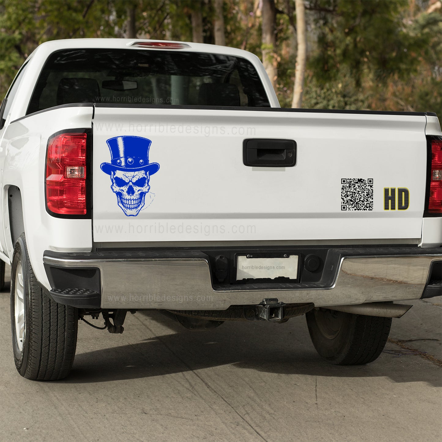 Grin of the Damned Vinyl decal All Decals for cars Decals for Trucks FB Horror liberty minivan sticker Ron Paul skull SLash SUV decals Top Hat truck decals window decal car Window decals window decor