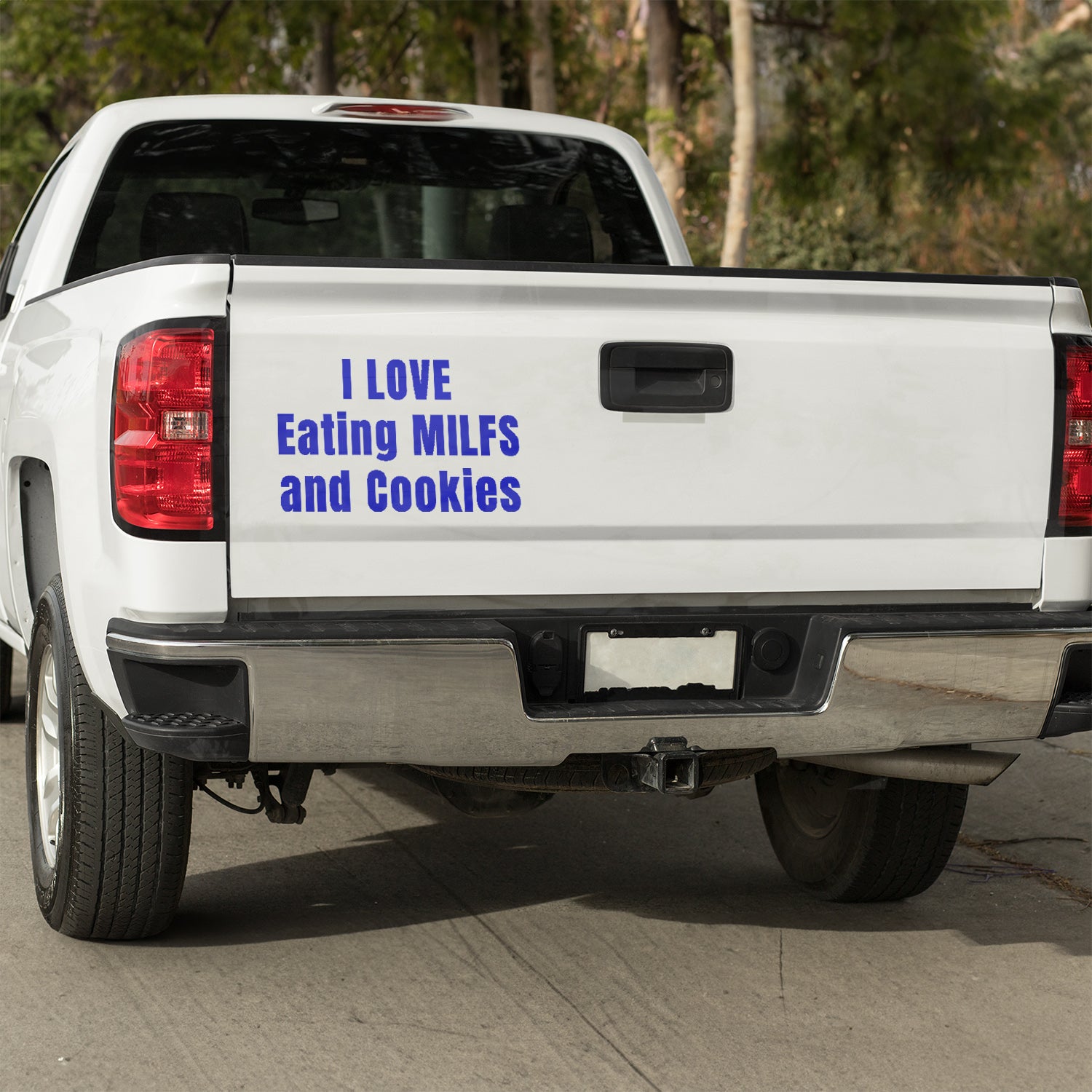 I love eating MILFs and Cookies - Vinyl decal All Car Window Decal FB Funny Decal funny decals for trucks gift for him Sarcastic Humor Truck decal truck decals truck decals for men