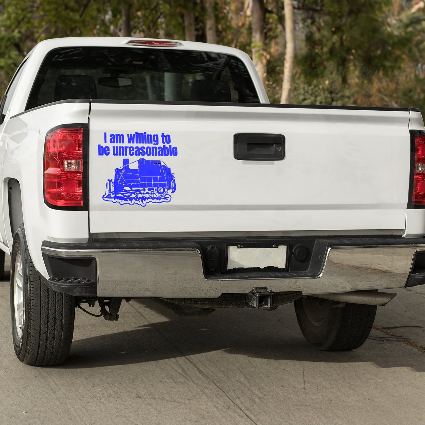 I am willing to be unreasonable Vinyl decal boss gift car decor dads day gift gift for dad gift for grandpa gift for her gift for him gift for husband gift for mom gift for sister gift for wife kill dozer killdozer moms gift Unique gift Vinyl Vinyl decals vinyl sticker Vinyl stickers window decal window sticker
