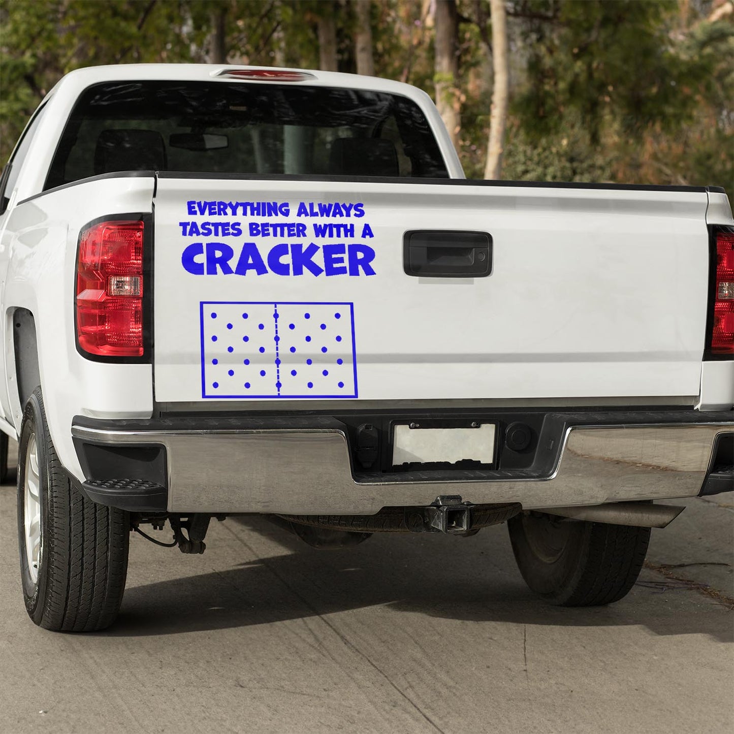 Everything always tastes better with a cracker vinyl decal All car decal decal for cars decal for trucks Decals for cars Decals for Trucks decals for tumblers decals for vehicles door decal FB funny decals Window decals