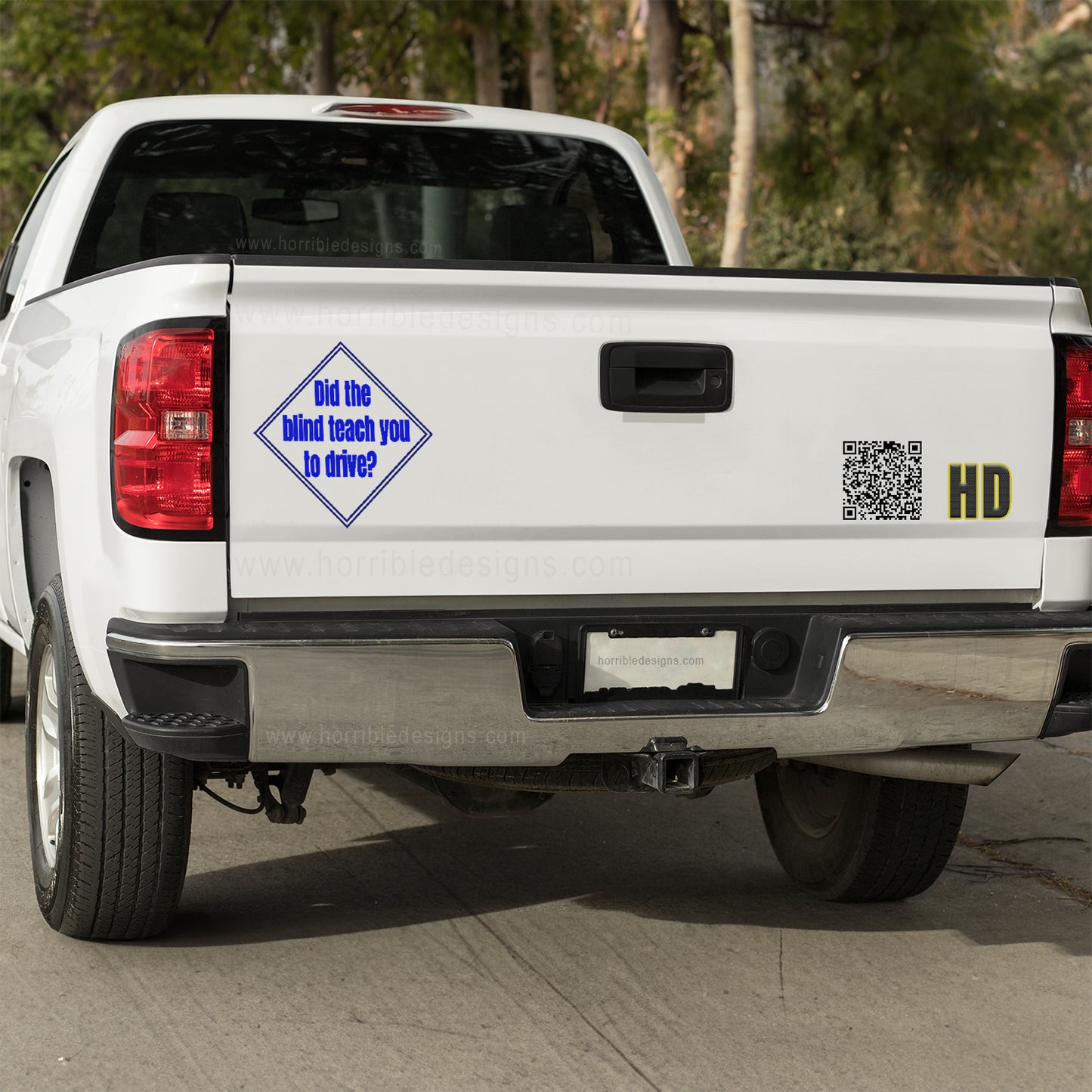 Did the blind teach you to drive? Vinyl decal All boner decal stickers Decals for cars Decals for Trucks FB minivan sticker Skeleton skelleton SUV decals truck decals window decal car Window decals window decor