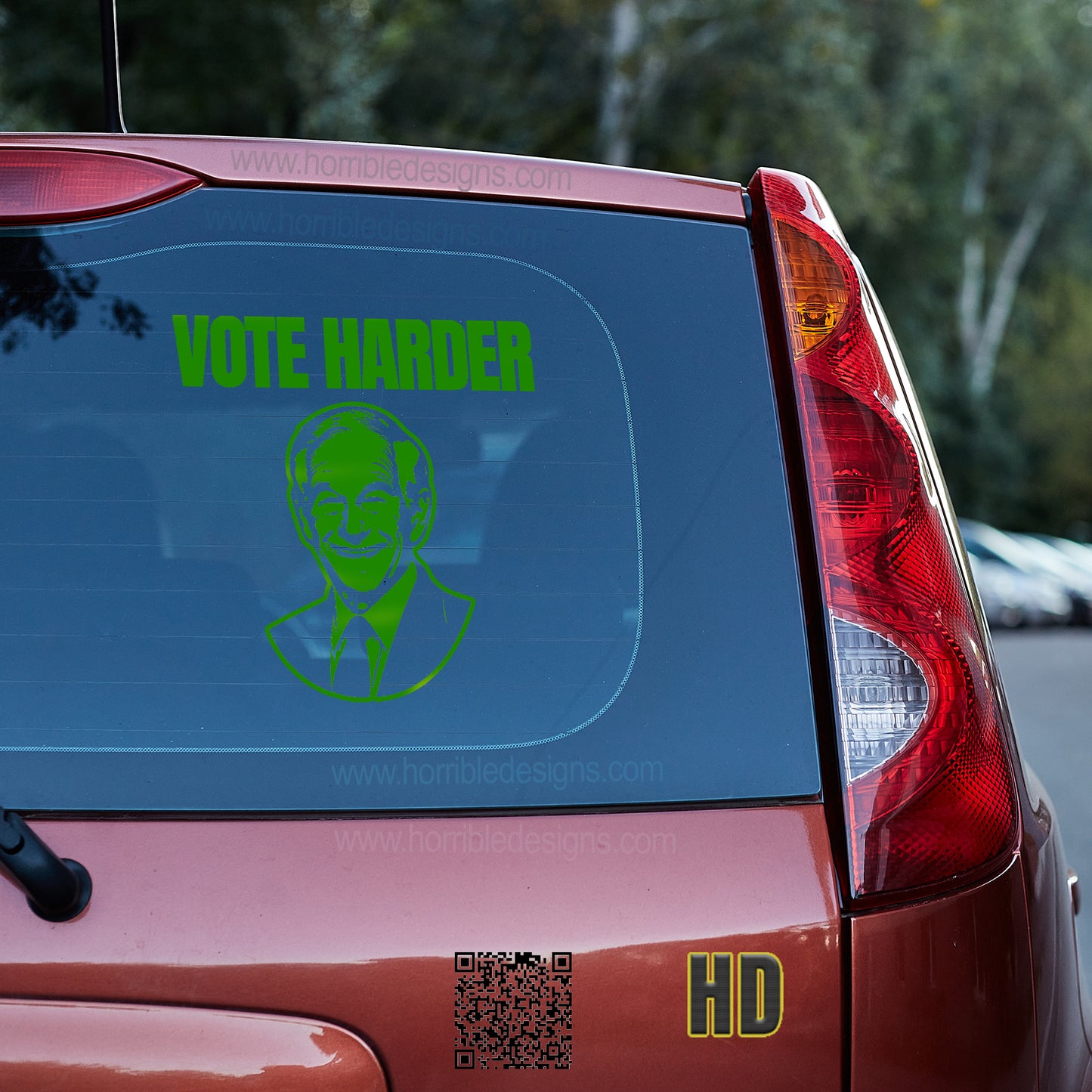 Ron Paul Vote Harder Vinyl decal All Decals for cars Decals for Trucks FB liberty minivan sticker Ron Paul SUV decals truck decals window decal car Window decals window decor