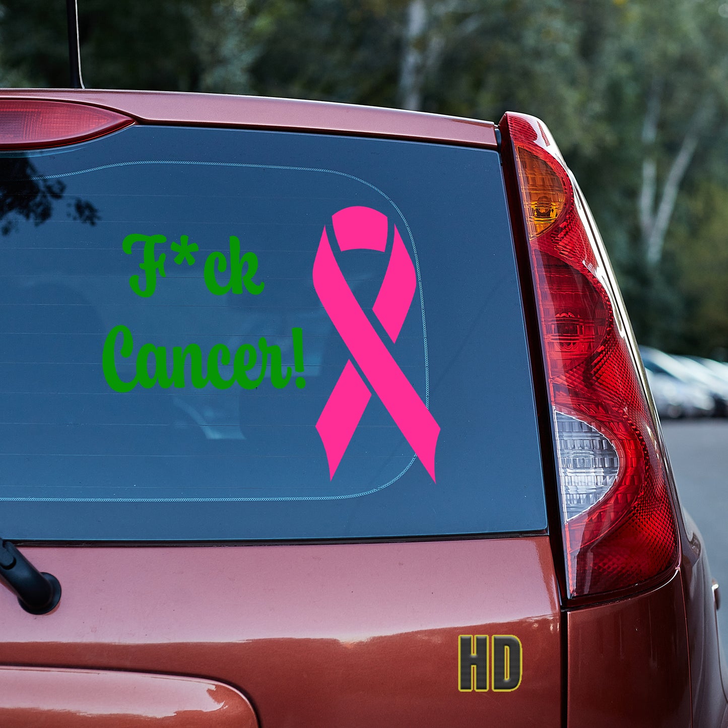 F*ck Cancer! Vinyl decal All Cancer decal stickers Decals for cars Decals for Trucks decals for tumblers disease FB minivan sticker SUV decals truck decals window decal car Window decals window decor