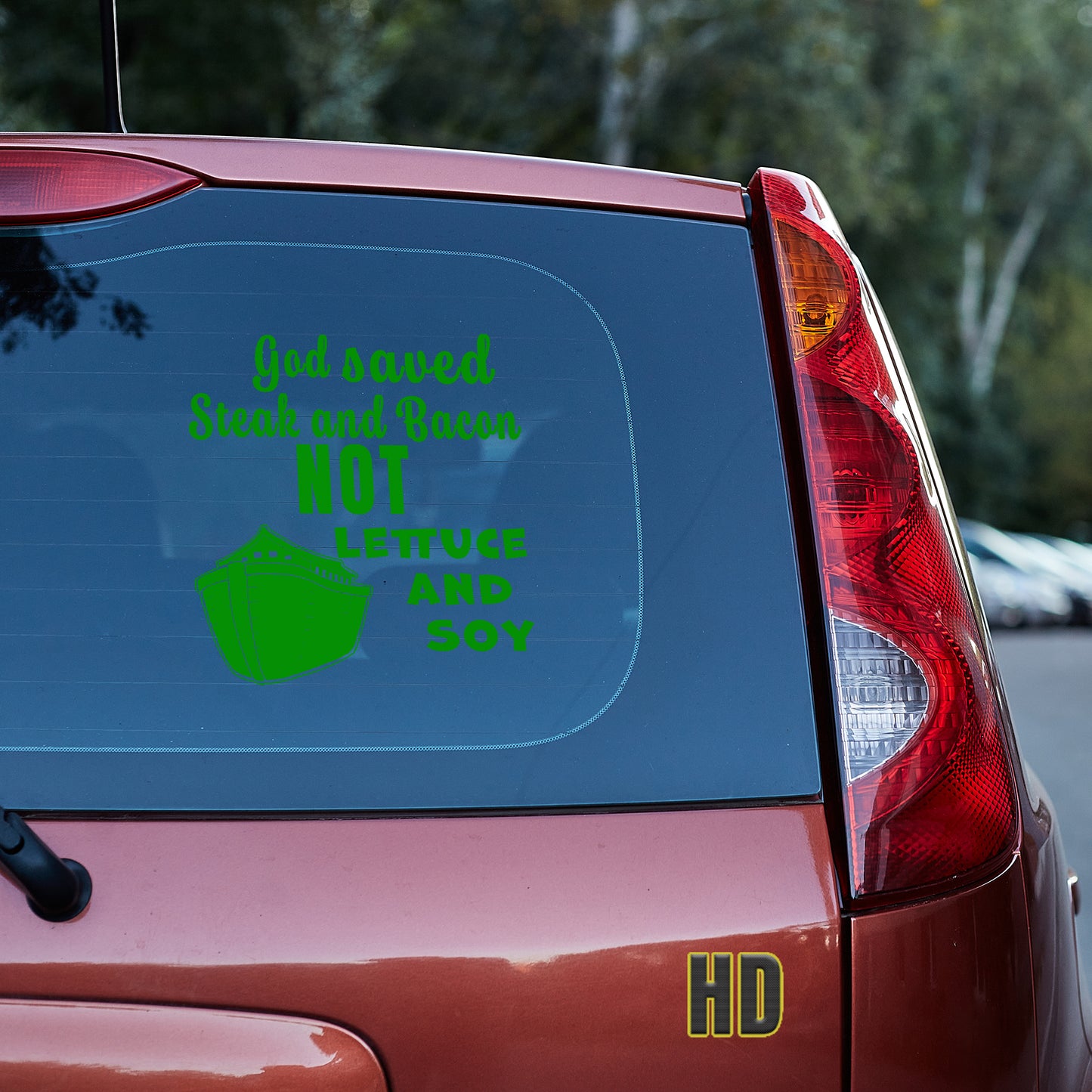 God saved steak and bacon not lettuce and soy Vinyl decal All ark carnivore carnivore bacon carnivore diet Carnivore WOE decal stickers Decals for cars Decals for Trucks decals for tumblers FB keto keto diet Ketogenic minivan sticker Noah save the kids steak SUV decals truck decals window decal car Window decals window decor