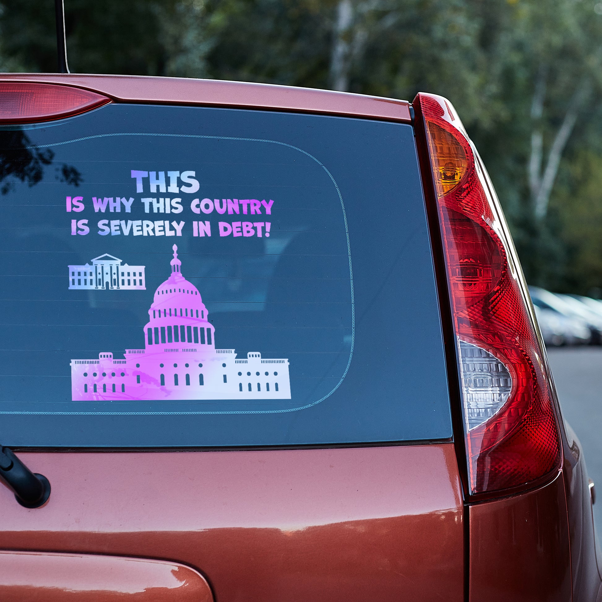 This is why this country is severely in debt Vinyl decal All decal stickers Decals for cars Decals for Trucks decals for tumblers FB minivan sticker SUV decals truck decals window decal car Window decals window decor