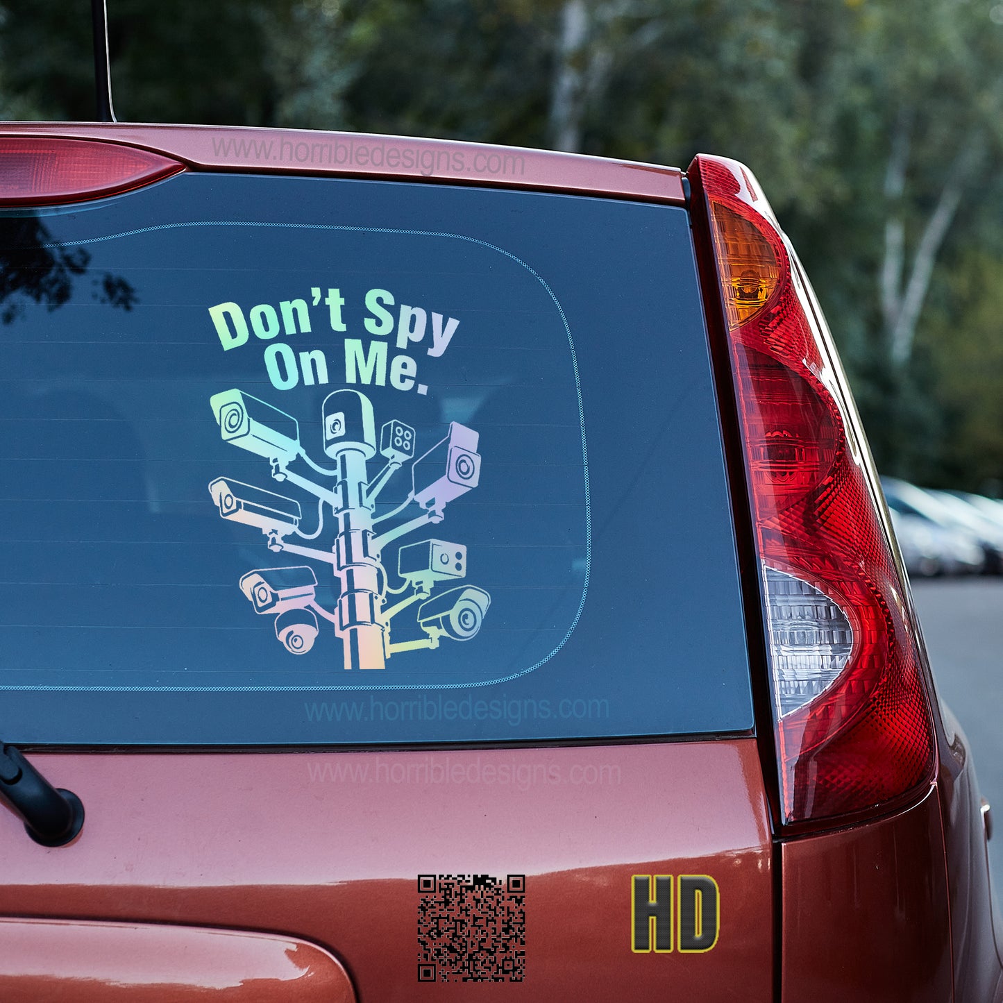 Don't Spy On Me Vinyl decal 4th amendment De Flock decal stickers Decals for cars Decals for Trucks DeFlock Flock GETTR minivan sticker SUV decals truck decals window decal car Window decals window decor