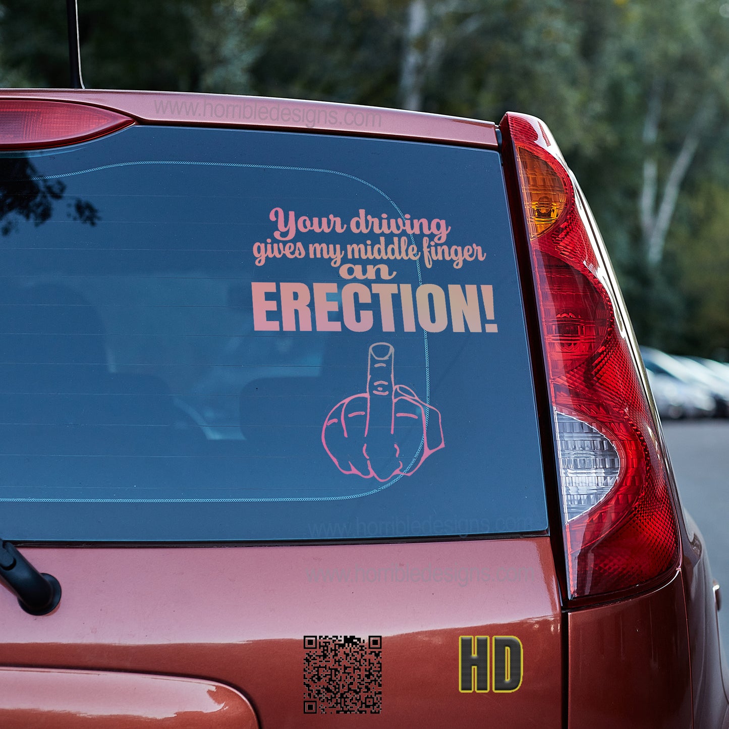 Your driving gives my middle finger an erection 4 Vinyl decal All boner decal stickers Decals for cars Decals for Trucks FB minivan sticker Skeleton skelleton SUV decals truck decals window decal car Window decals window decor