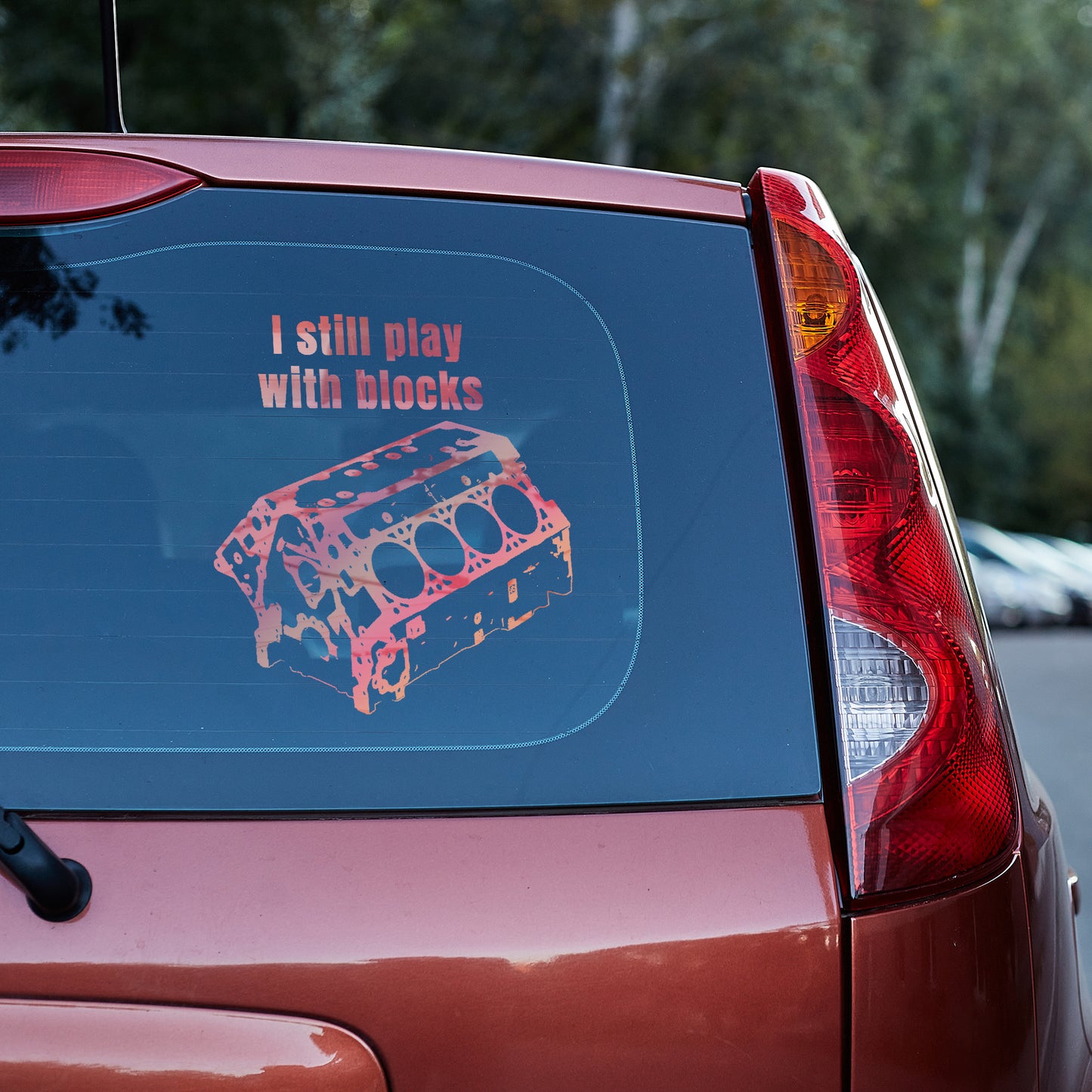 I still play with blocks Vinyl decal All car decal car guy gift car lovers engine block FB mechanic gift Muscle Car Truck decal van decal Vinyl decals vinyl sticker Vinyl stickers window decal window sticker