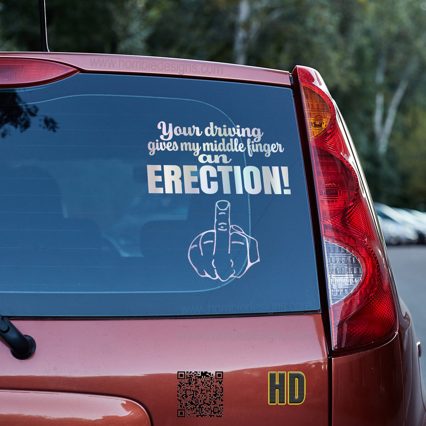 Your driving gives my middle finger an erection 4 Vinyl decal All boner decal stickers Decals for cars Decals for Trucks FB minivan sticker Skeleton skelleton SUV decals truck decals window decal car Window decals window decor