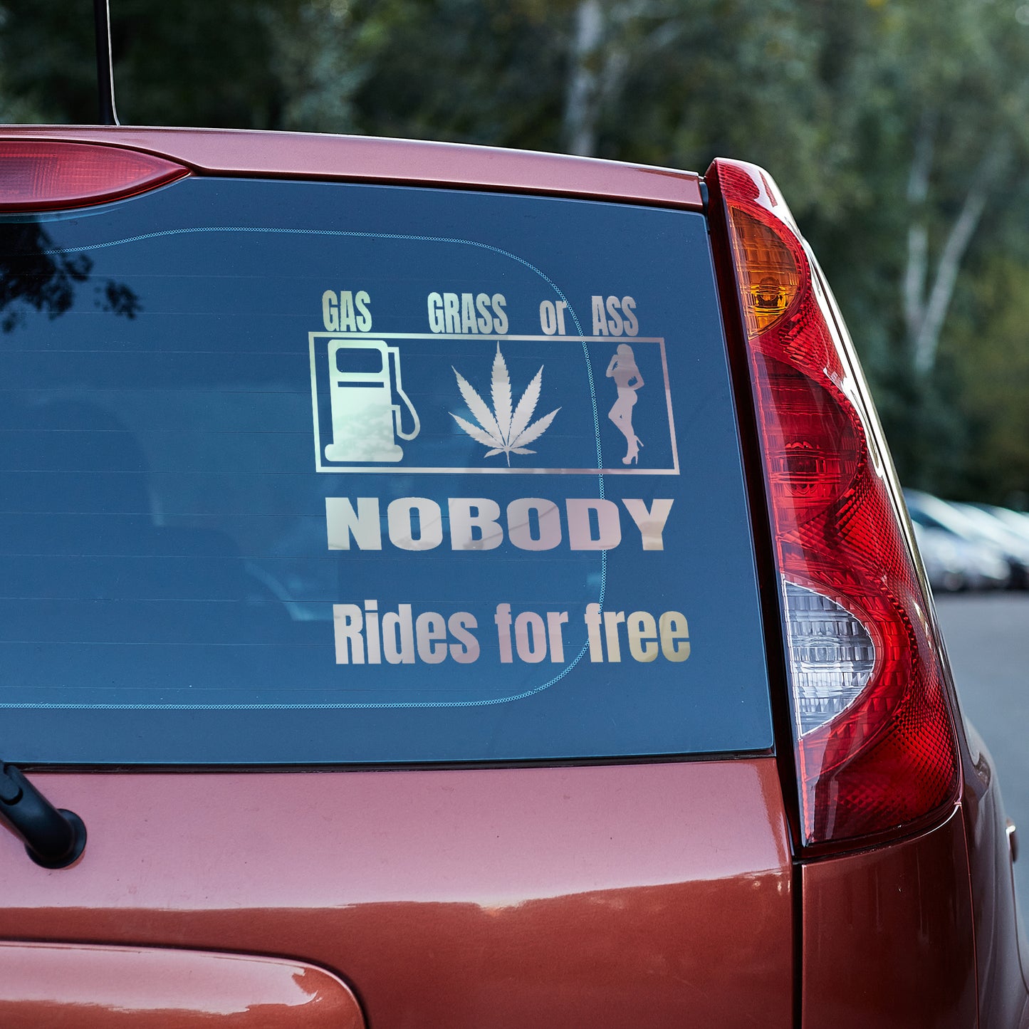 Gas Grass or Ass, nobody rides for free vinyl decal All decal stickers Decals for cars Decals for Trucks decals for tumblers FB gift for her gift for him minivan sticker SUV decals truck decals window decal car Window decals window decor