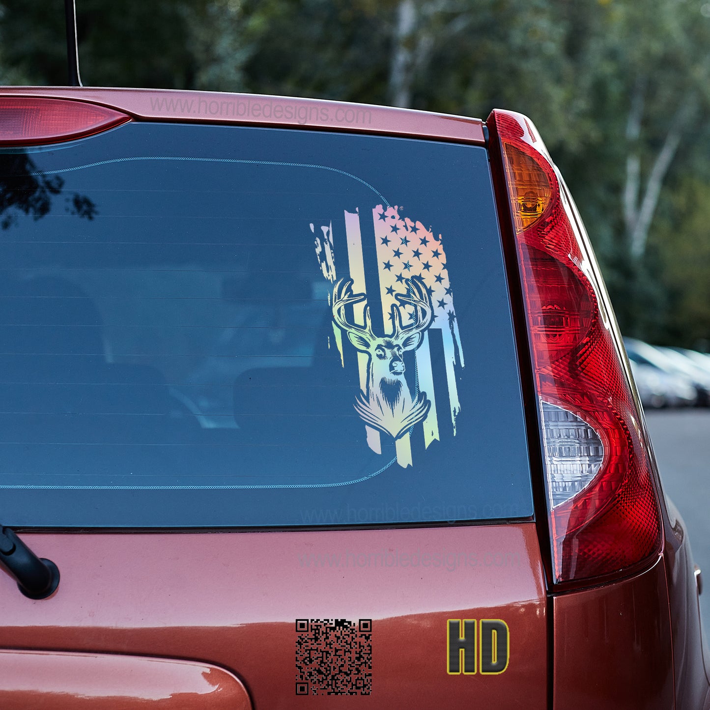 American Deer - Vinyl decal All boss gift car decor dads day gift FB gift for dad gift for grandpa gift for her gift for him gift for husband gift for mom gift for sister gift for wife moms gift Unique gift Vinyl Vinyl decals vinyl sticker Vinyl stickers window decal window sticker