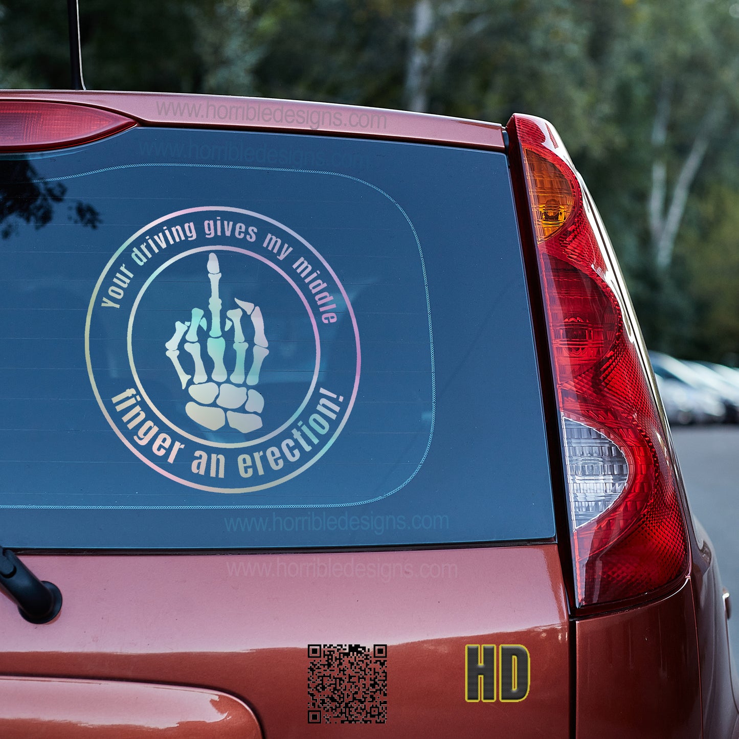Your driving gives my middle finger an erection Vinyl decal All boner decal stickers Decals for cars Decals for Trucks FB minivan sticker Skeleton skelleton SUV decals truck decals window decal car Window decals window decor