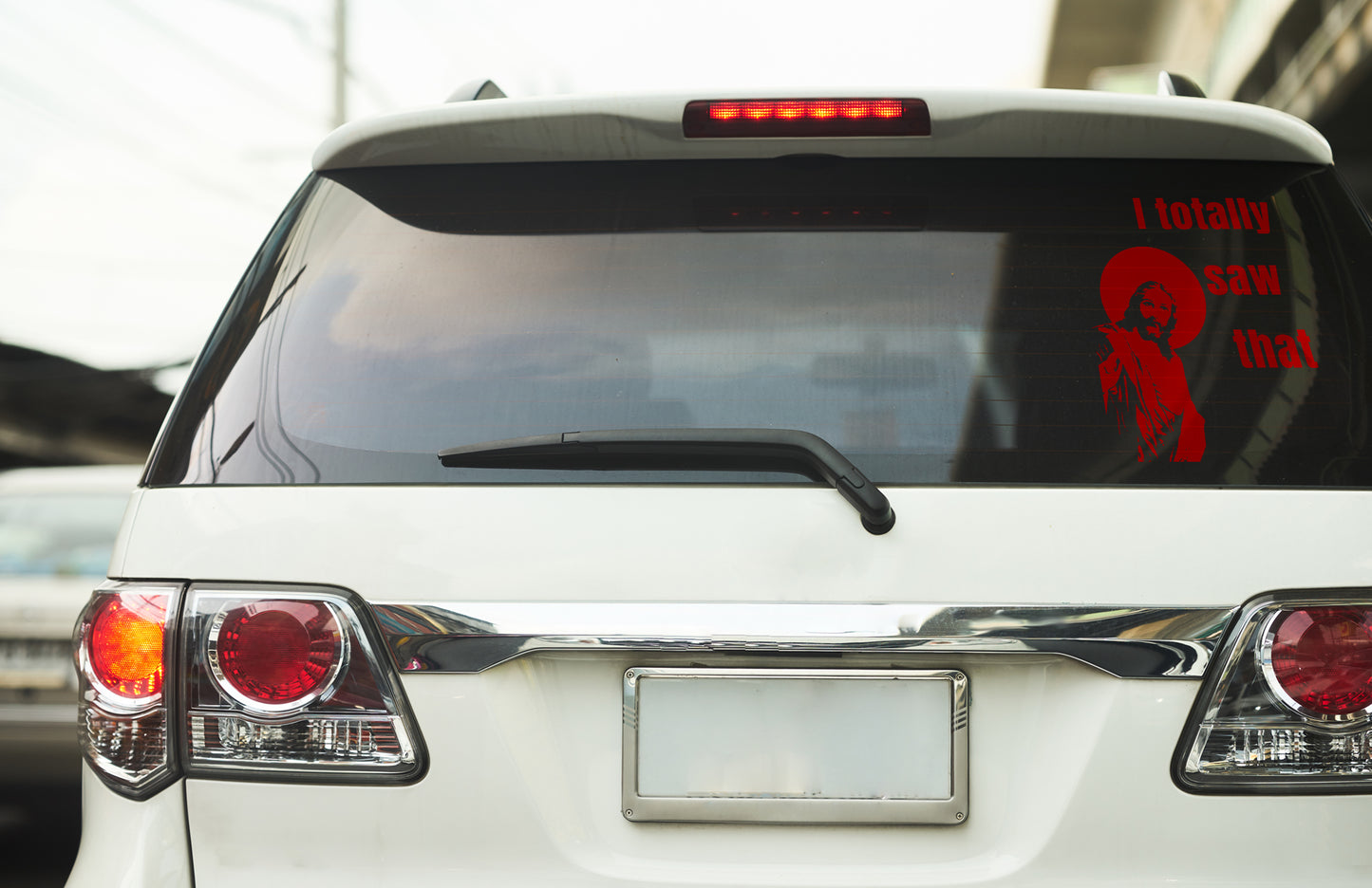 Jesus - I totally saw that - Vinyl sticker.