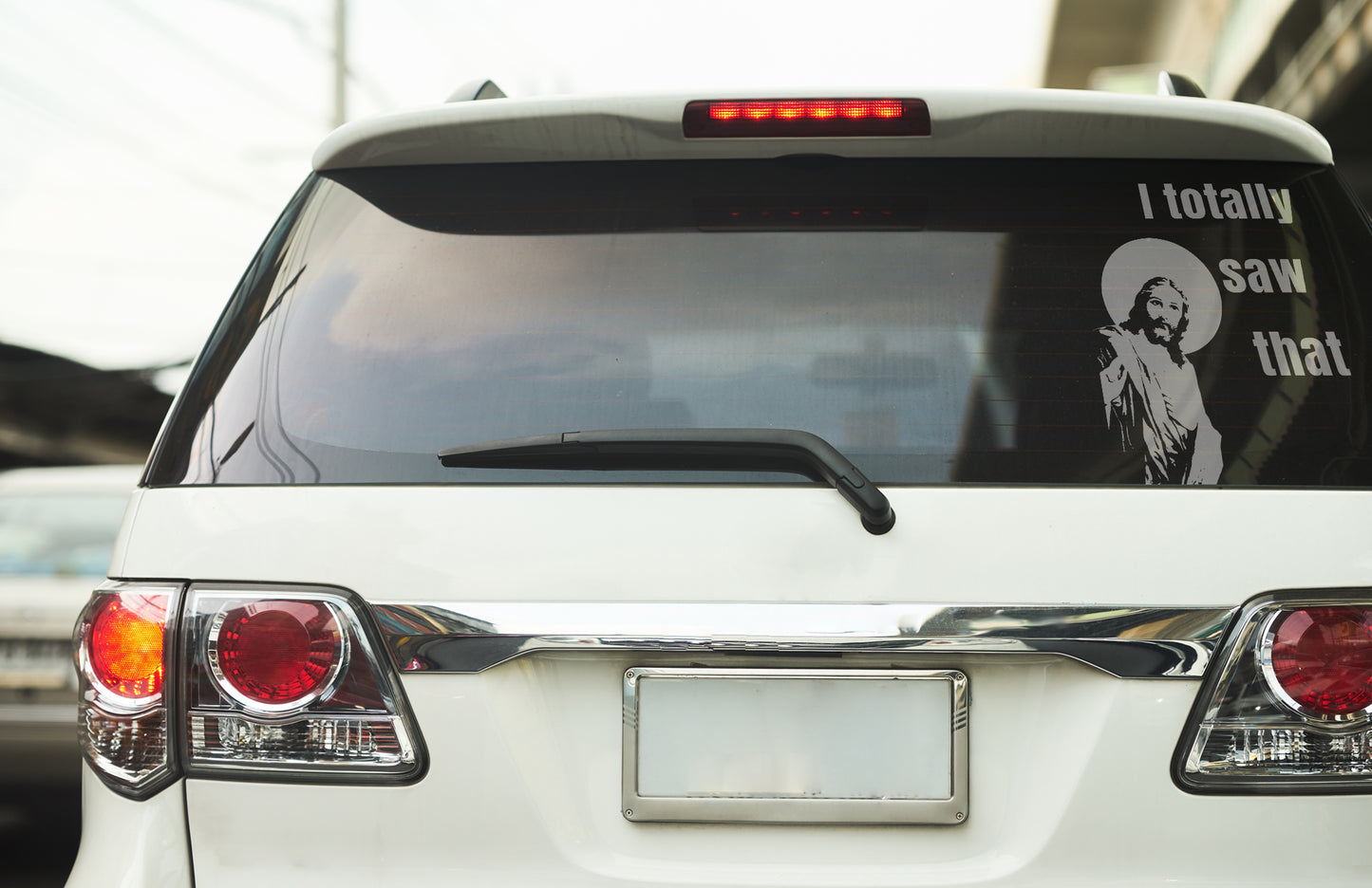 Jesus - I totally saw that - Vinyl sticker.