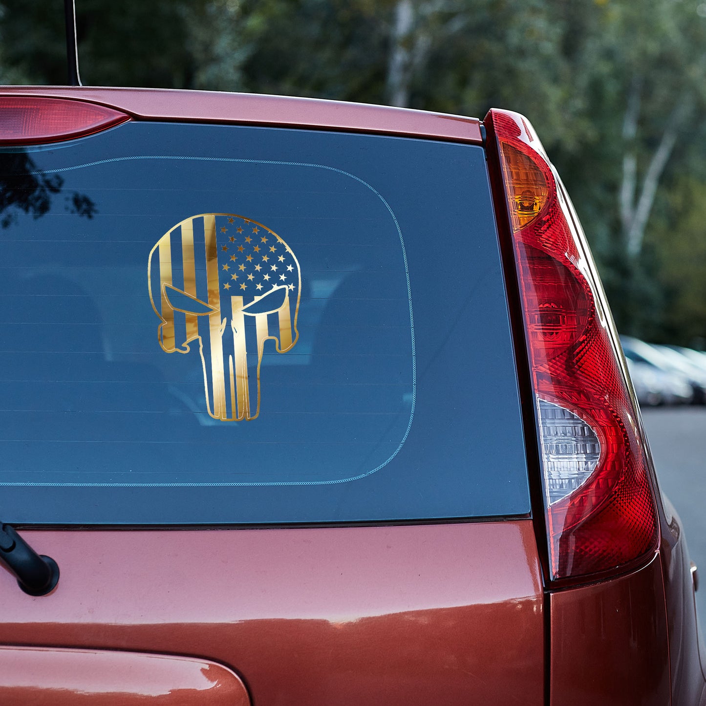 US Flag Skull - Vinyl decal