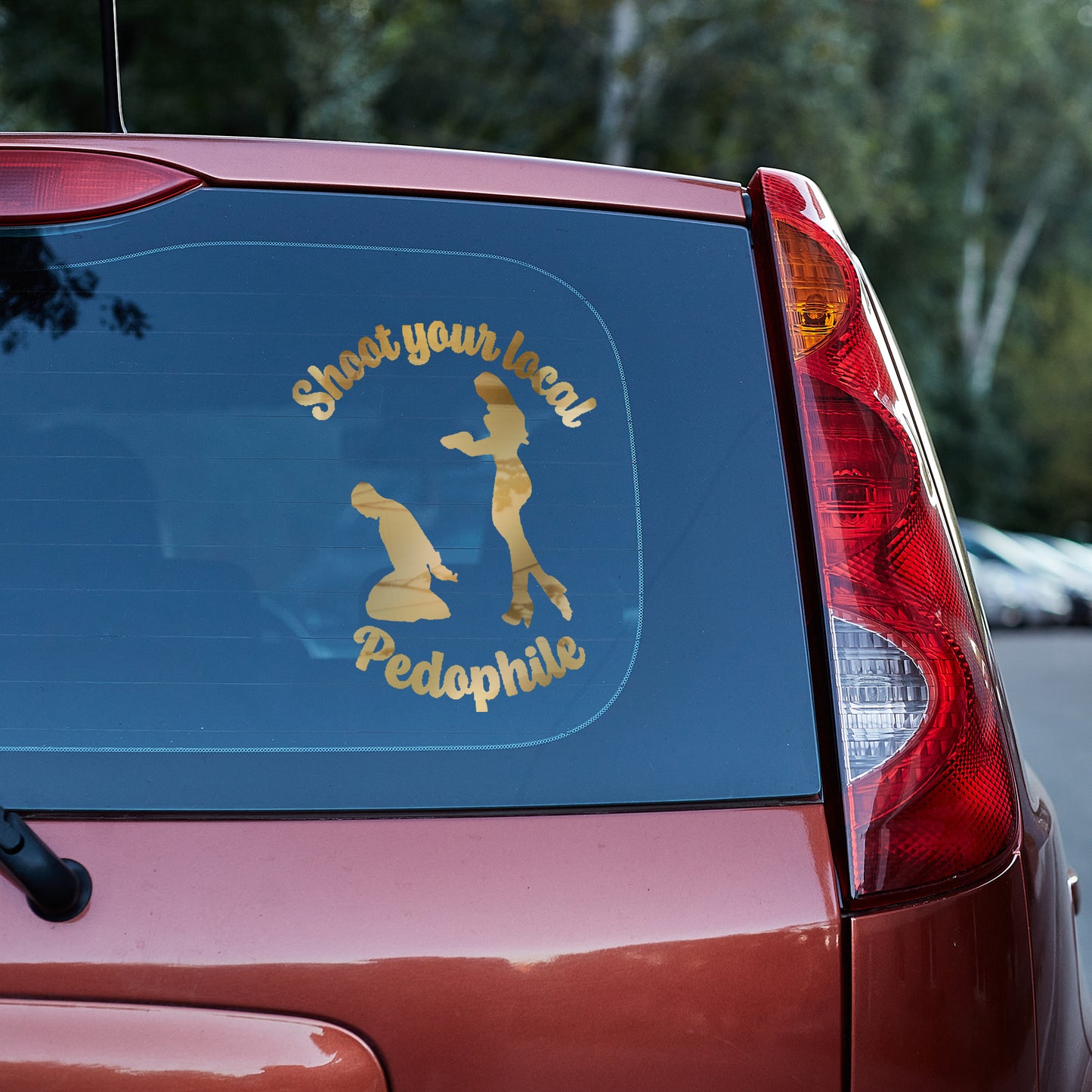 Save the kids v1 Vinyl decal decal stickers Decals for cars Decals for Trucks decals for tumblers freedom minivan sticker PEDO Pedophile Pedophilia save the kids Shoot Shoot your local pedophile SUV decals truck decals window decal car Window decals window decor