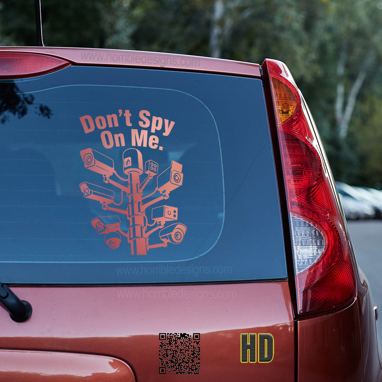 Don't Spy On Me Vinyl decal 4th amendment De Flock decal stickers Decals for cars Decals for Trucks DeFlock Flock GETTR minivan sticker SUV decals truck decals window decal car Window decals window decor