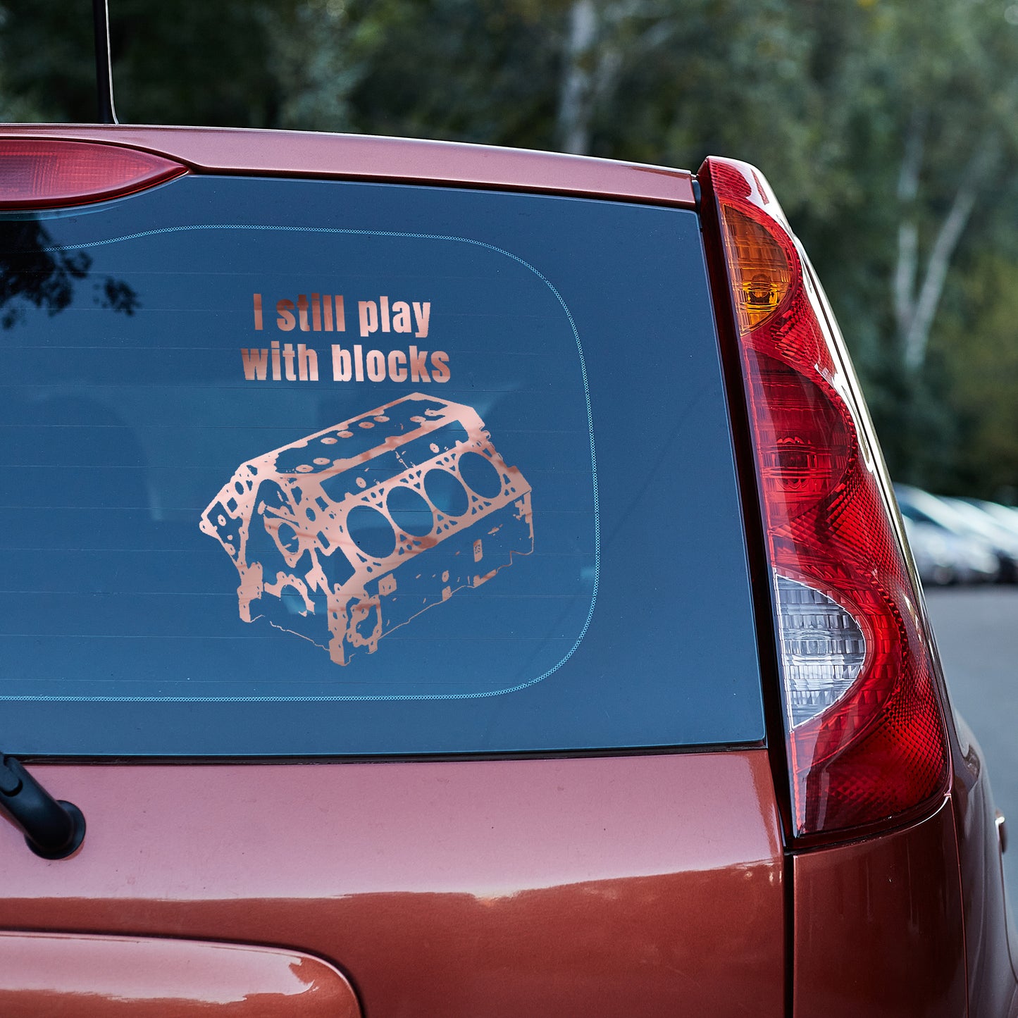 I still play with blocks Vinyl decal All car decal car guy gift car lovers engine block FB mechanic gift Muscle Car Truck decal van decal Vinyl decals vinyl sticker Vinyl stickers window decal window sticker