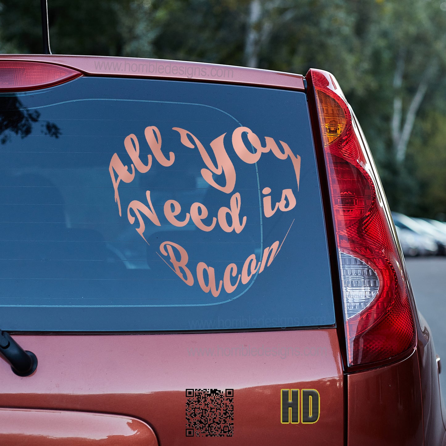 All you need is bacon (love) Vinyl decal All bacon bacon fried bacon grease bacon lover bacon nation bacon wrapped carnivore bacon decal stickers Decals for cars Decals for Trucks eat bacon FB I Love Bacon minivan sticker SUV decals truck decals wake and bacon window decal car Window decals window decor