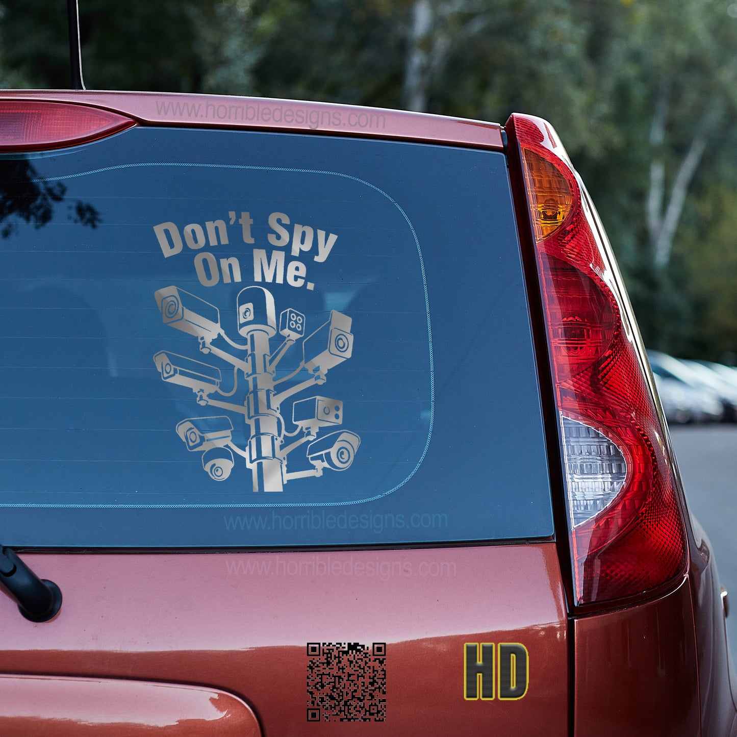 Don't Spy On Me Vinyl decal 4th amendment De Flock decal stickers Decals for cars Decals for Trucks DeFlock Flock GETTR minivan sticker SUV decals truck decals window decal car Window decals window decor