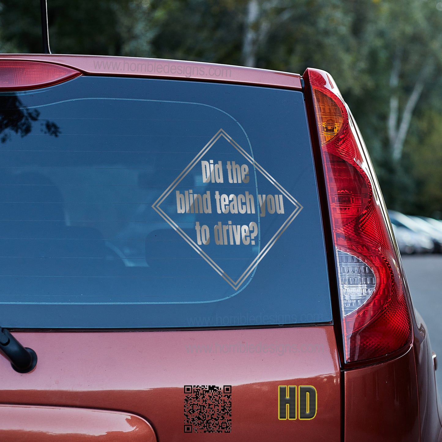 Did the blind teach you to drive? Vinyl decal All boner decal stickers Decals for cars Decals for Trucks FB minivan sticker Skeleton skelleton SUV decals truck decals window decal car Window decals window decor