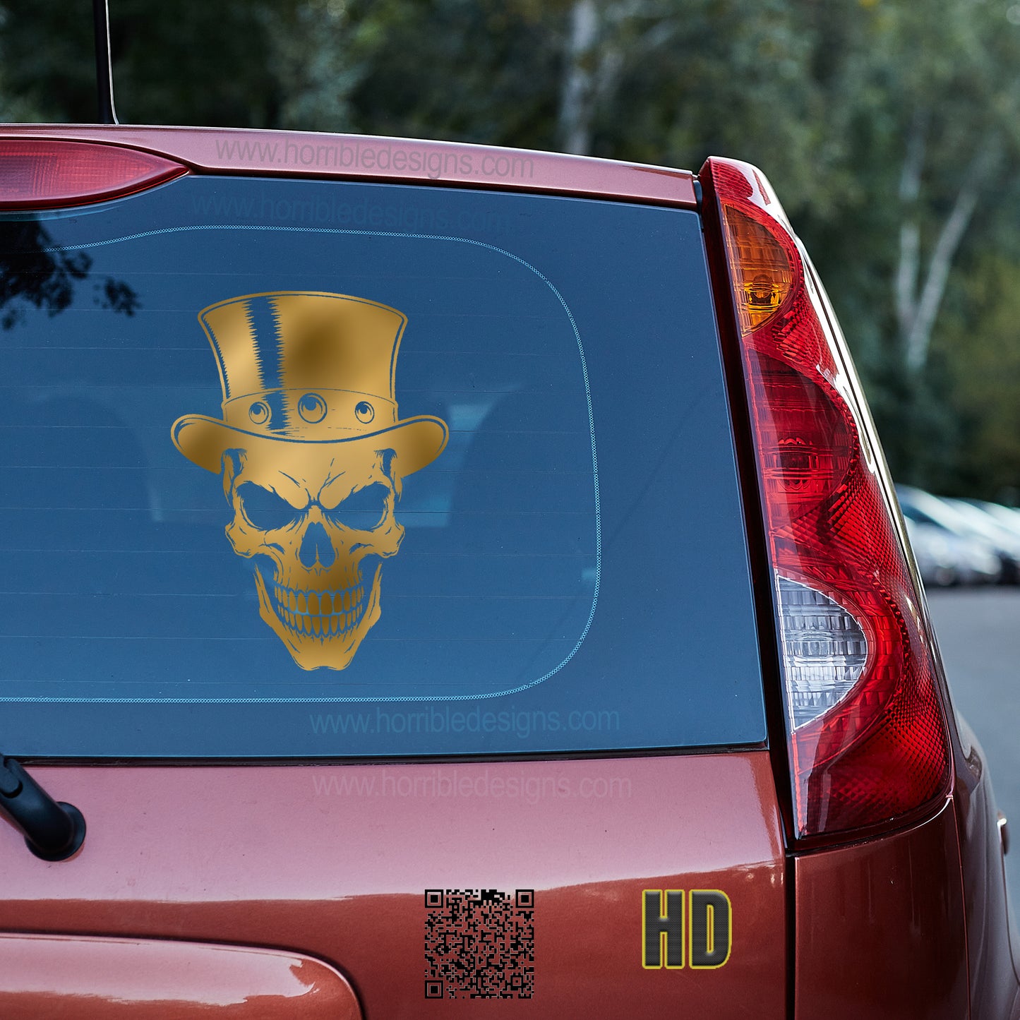Grin of the Damned Vinyl decal All Decals for cars Decals for Trucks FB Horror liberty minivan sticker Ron Paul skull SLash SUV decals Top Hat truck decals window decal car Window decals window decor