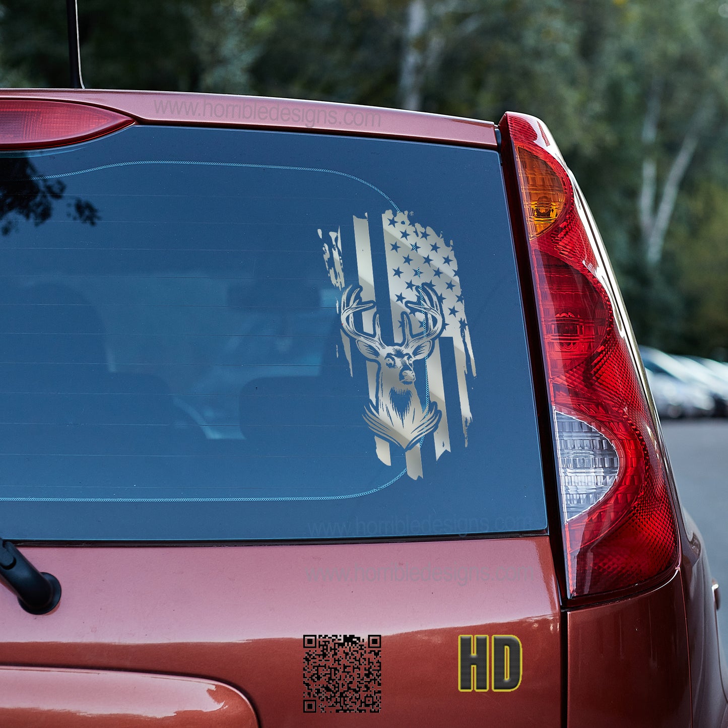 American Deer - Vinyl decal All boss gift car decor dads day gift FB gift for dad gift for grandpa gift for her gift for him gift for husband gift for mom gift for sister gift for wife moms gift Unique gift Vinyl Vinyl decals vinyl sticker Vinyl stickers window decal window sticker