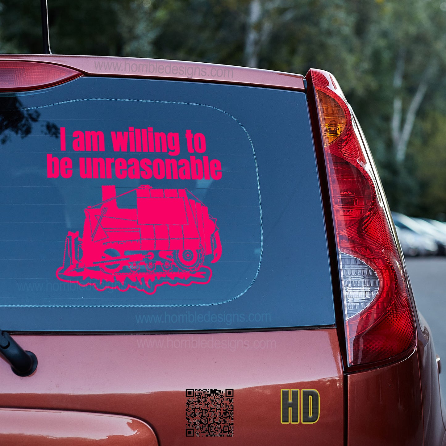 I am willing to be unreasonable Vinyl decal boss gift car decor dads day gift gift for dad gift for grandpa gift for her gift for him gift for husband gift for mom gift for sister gift for wife kill dozer killdozer moms gift Unique gift Vinyl Vinyl decals vinyl sticker Vinyl stickers window decal window sticker