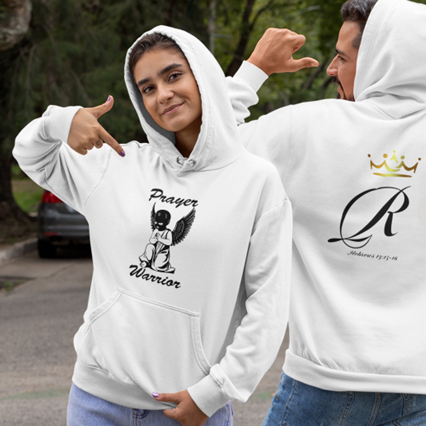 Prayer Warrior 2 Royalty Hustle Designs unisex hoodie Koby Hustle Kobyhustle