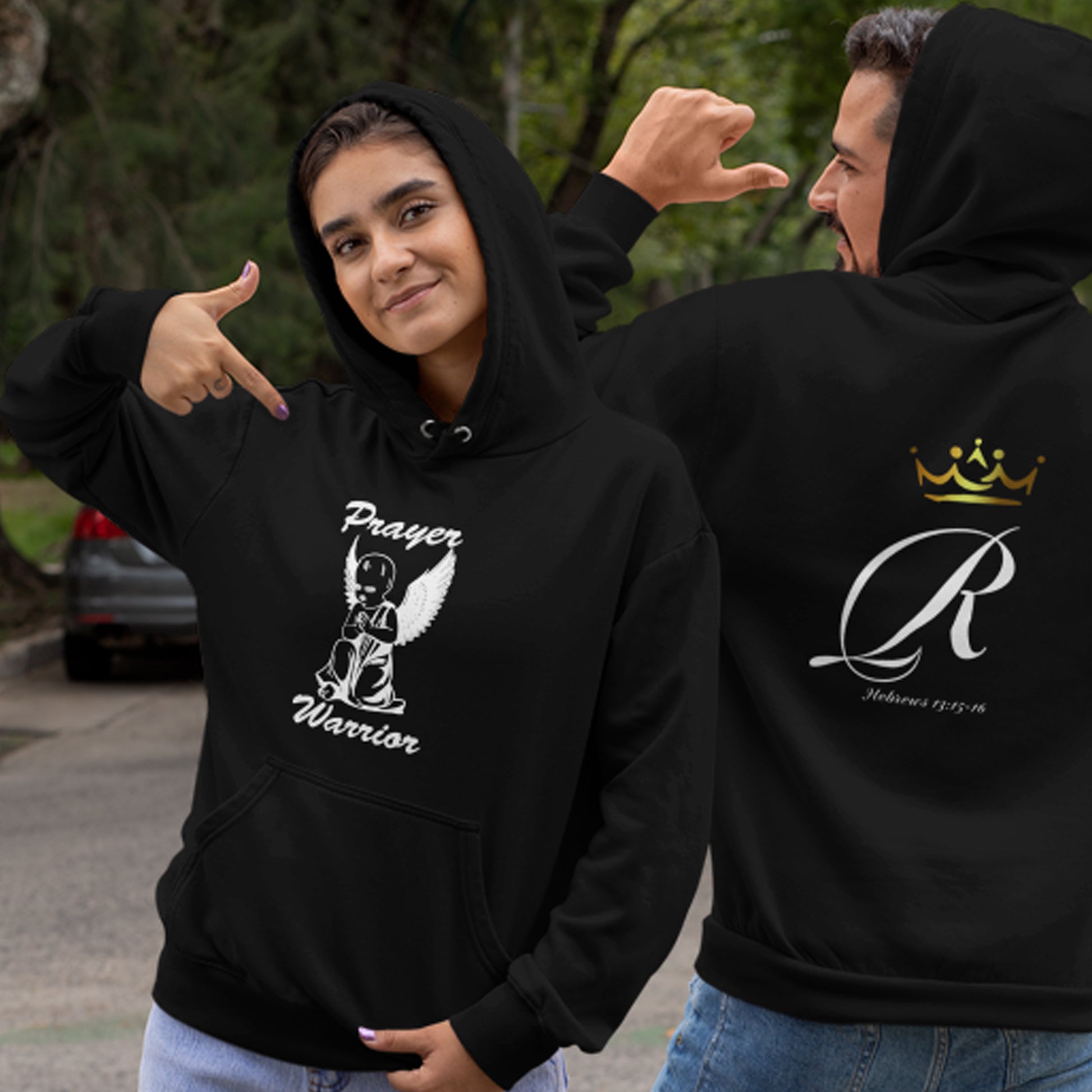 Prayer Warrior 2 Royalty Hustle Designs unisex hoodie Koby Hustle Kobyhustle