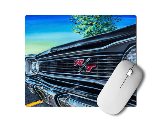 R/T - MaddK Studio - Mouse pad car chrome classic american car classic car custom mouse pad Dodge dodge challenger Dodge Charger gas car gasoline car Gen x mouse pad horrible mouse pad large car MaddK mouse pad Mucle Car Muscle Car non-slip mouse pad Race Car Sports car Street Car Town Car Vintage Car