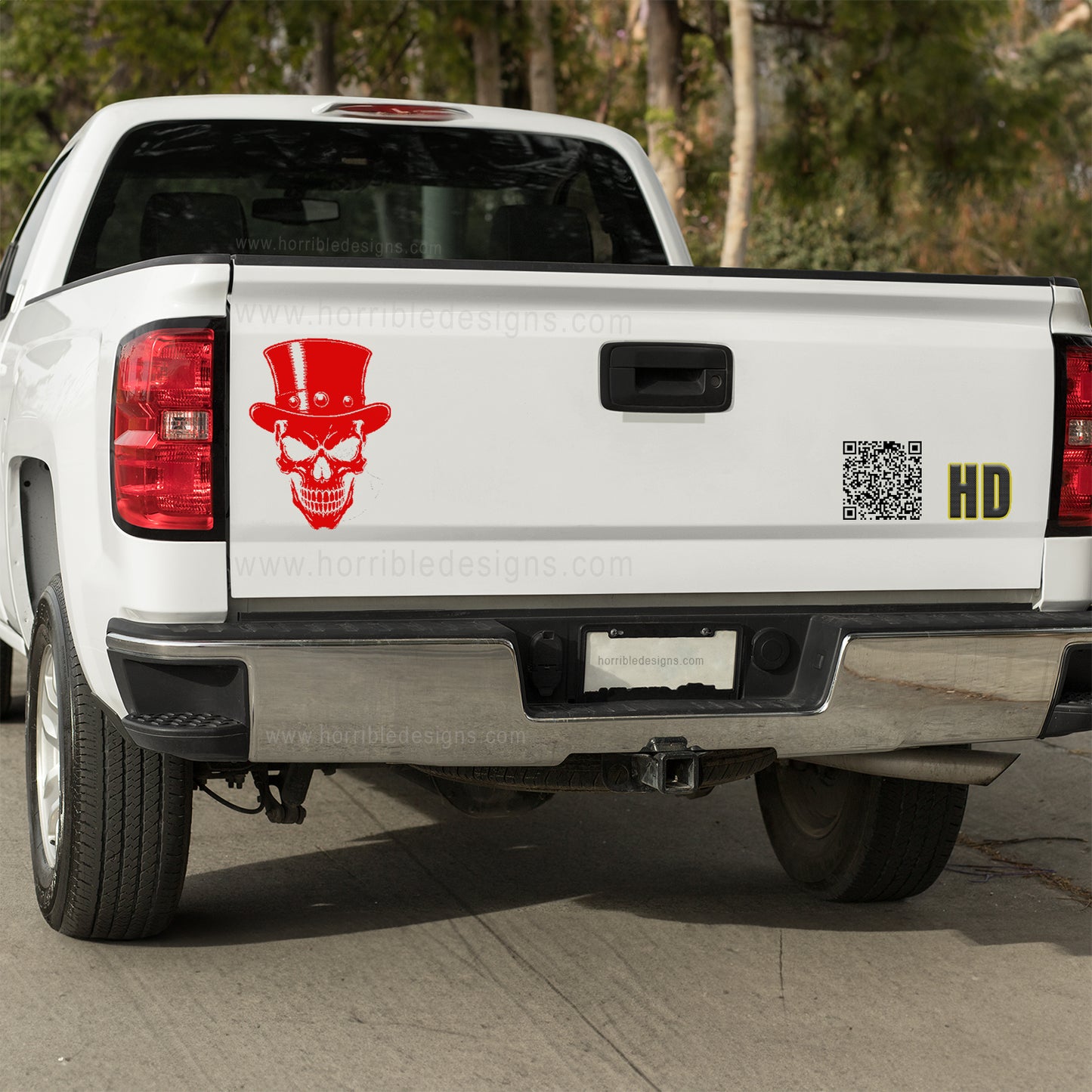 Grin of the Damned Vinyl decal All Decals for cars Decals for Trucks FB Horror liberty minivan sticker Ron Paul skull SLash SUV decals Top Hat truck decals window decal car Window decals window decor