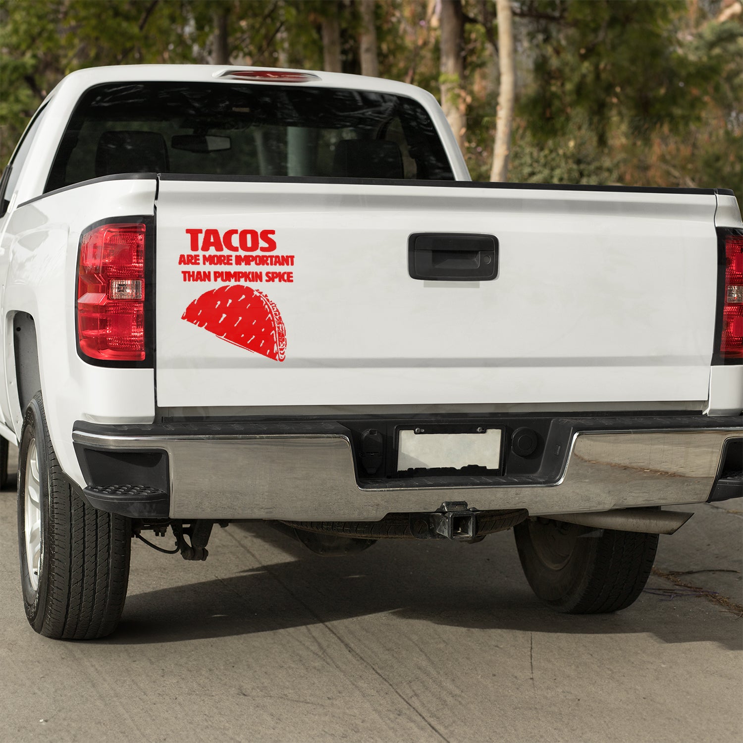 Tacos are more important than pumpkin spice Vinyl decal All decal stickers Decals for cars Decals for Trucks decals for tumblers Epstein Epstein Client List FB minivan minivan sticker SUV decals Taco truck decals window decal car Window decals window decor