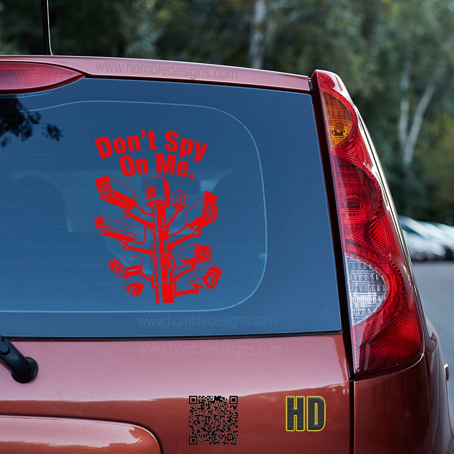 Don't Spy On Me Vinyl decal 4th amendment De Flock decal stickers Decals for cars Decals for Trucks DeFlock Flock GETTR minivan sticker SUV decals truck decals window decal car Window decals window decor
