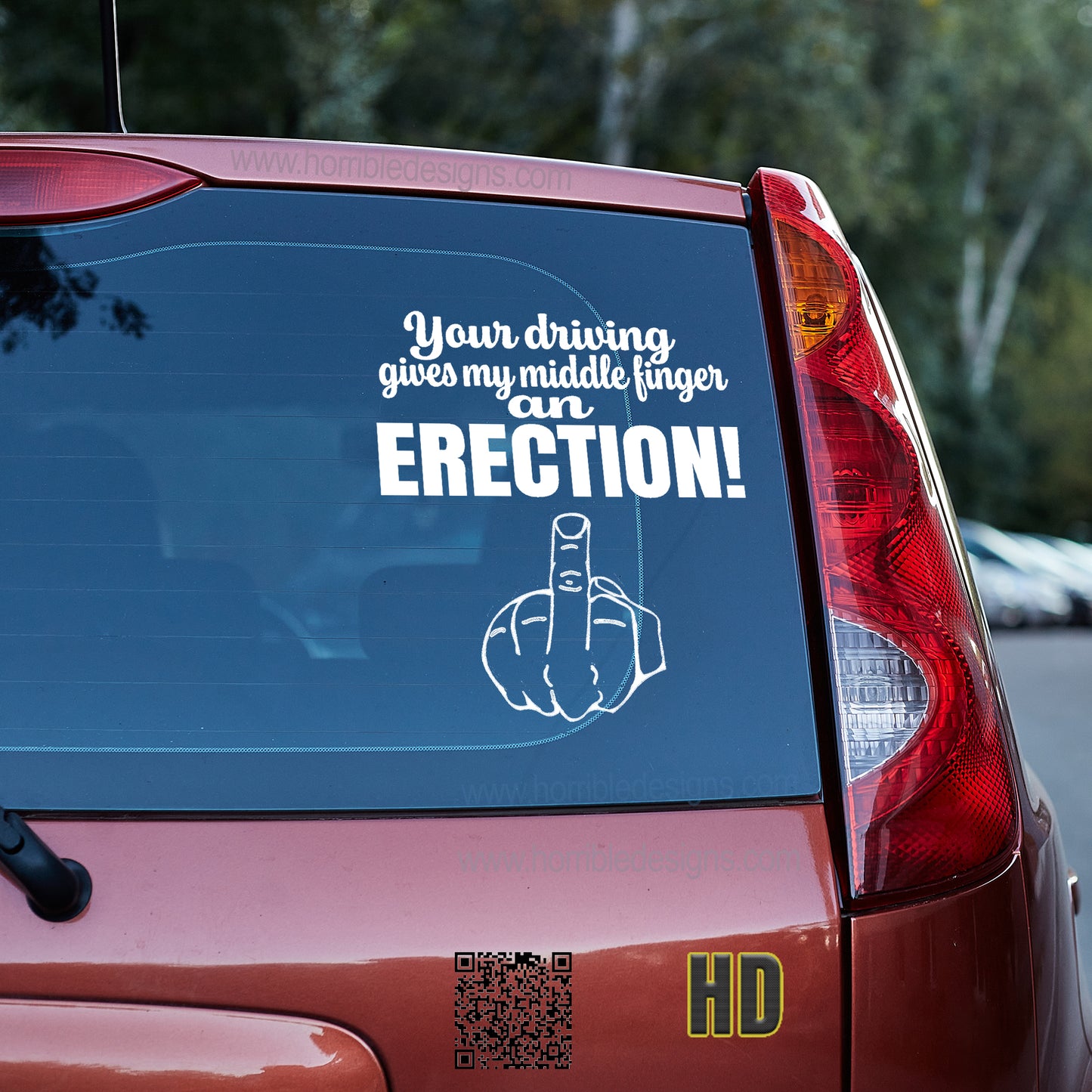 Your driving gives my middle finger an erection 4 Vinyl decal All boner decal stickers Decals for cars Decals for Trucks FB minivan sticker Skeleton skelleton SUV decals truck decals window decal car Window decals window decor