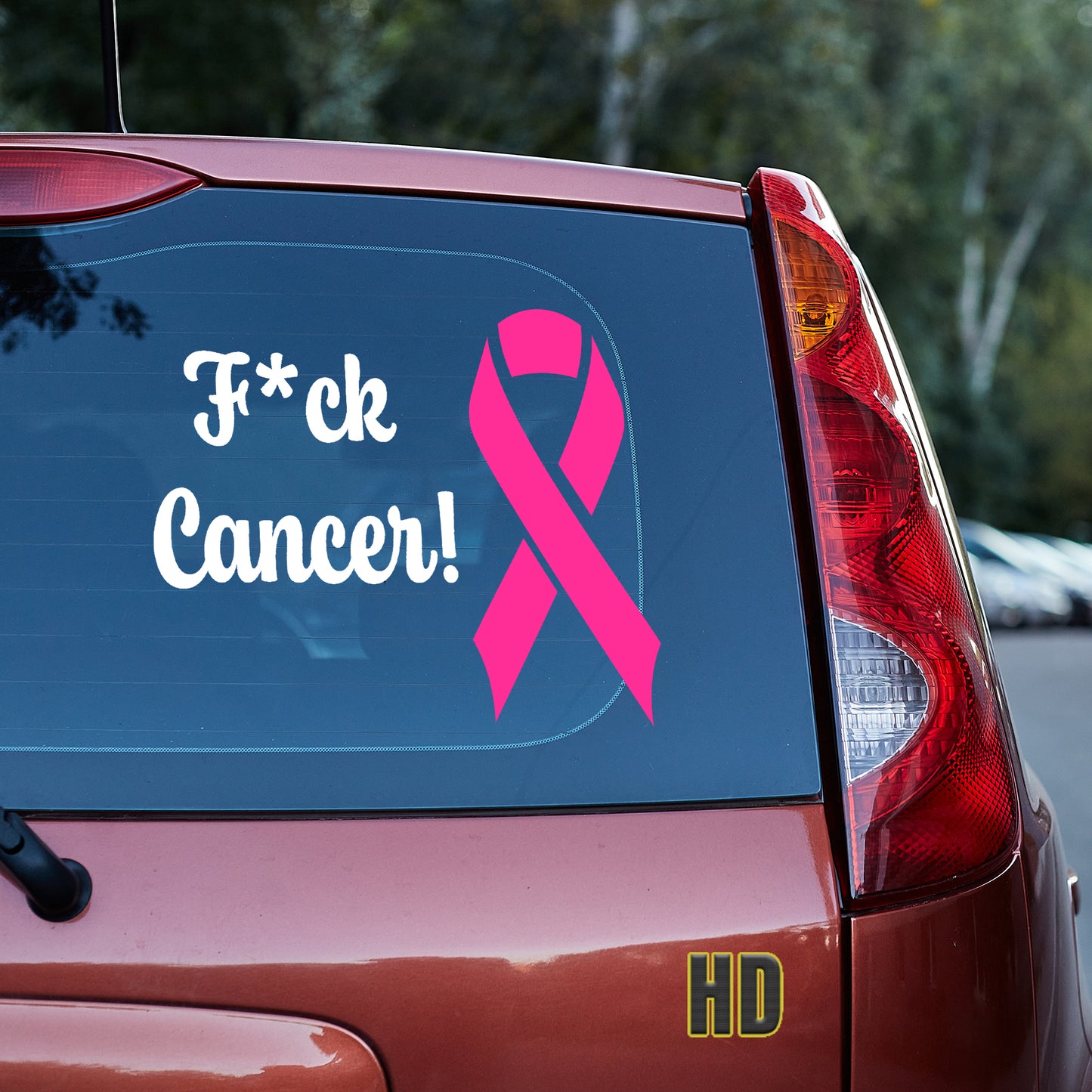 F*ck Cancer! Vinyl decal All Cancer decal stickers Decals for cars Decals for Trucks decals for tumblers disease FB minivan sticker SUV decals truck decals window decal car Window decals window decor