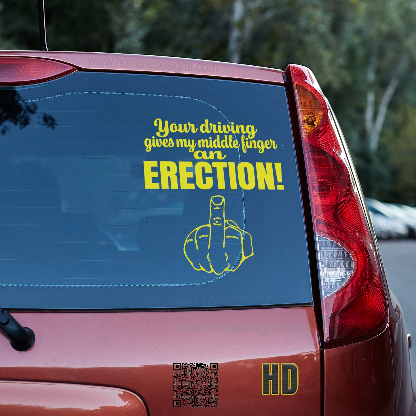 Your driving gives my middle finger an erection 4 Vinyl decal All boner decal stickers Decals for cars Decals for Trucks FB minivan sticker Skeleton skelleton SUV decals truck decals window decal car Window decals window decor