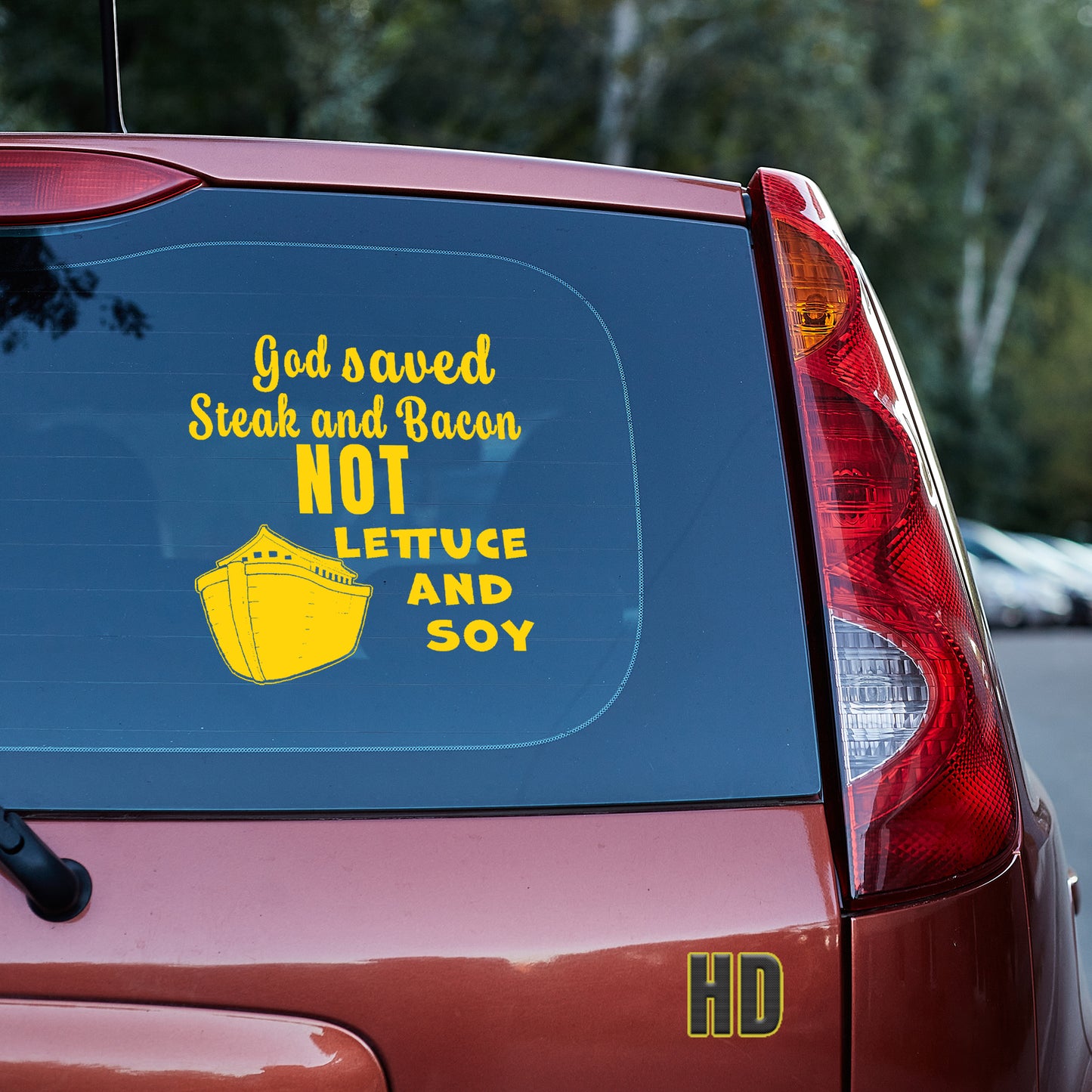 God saved steak and bacon not lettuce and soy Vinyl decal All ark carnivore carnivore bacon carnivore diet Carnivore WOE decal stickers Decals for cars Decals for Trucks decals for tumblers FB keto keto diet Ketogenic minivan sticker Noah save the kids steak SUV decals truck decals window decal car Window decals window decor