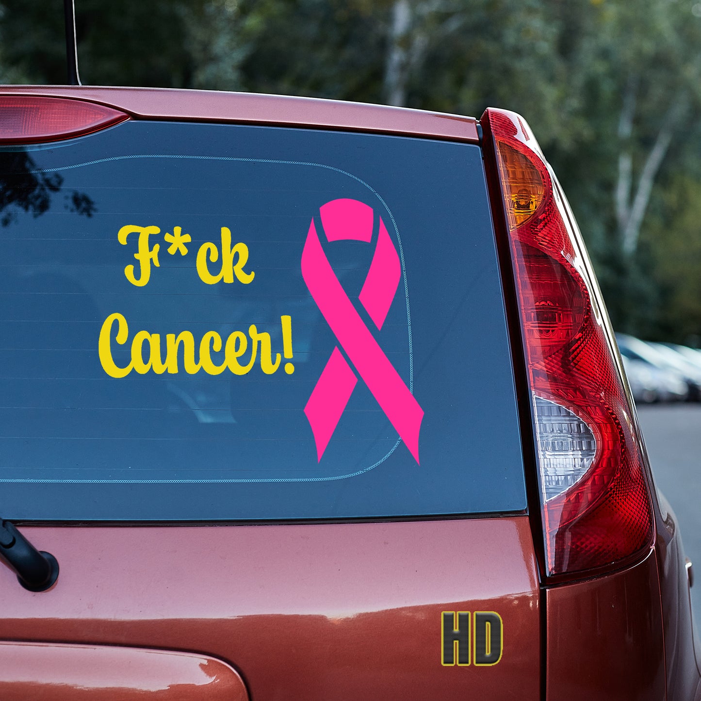 F*ck Cancer! Vinyl decal All Cancer decal stickers Decals for cars Decals for Trucks decals for tumblers disease FB minivan sticker SUV decals truck decals window decal car Window decals window decor