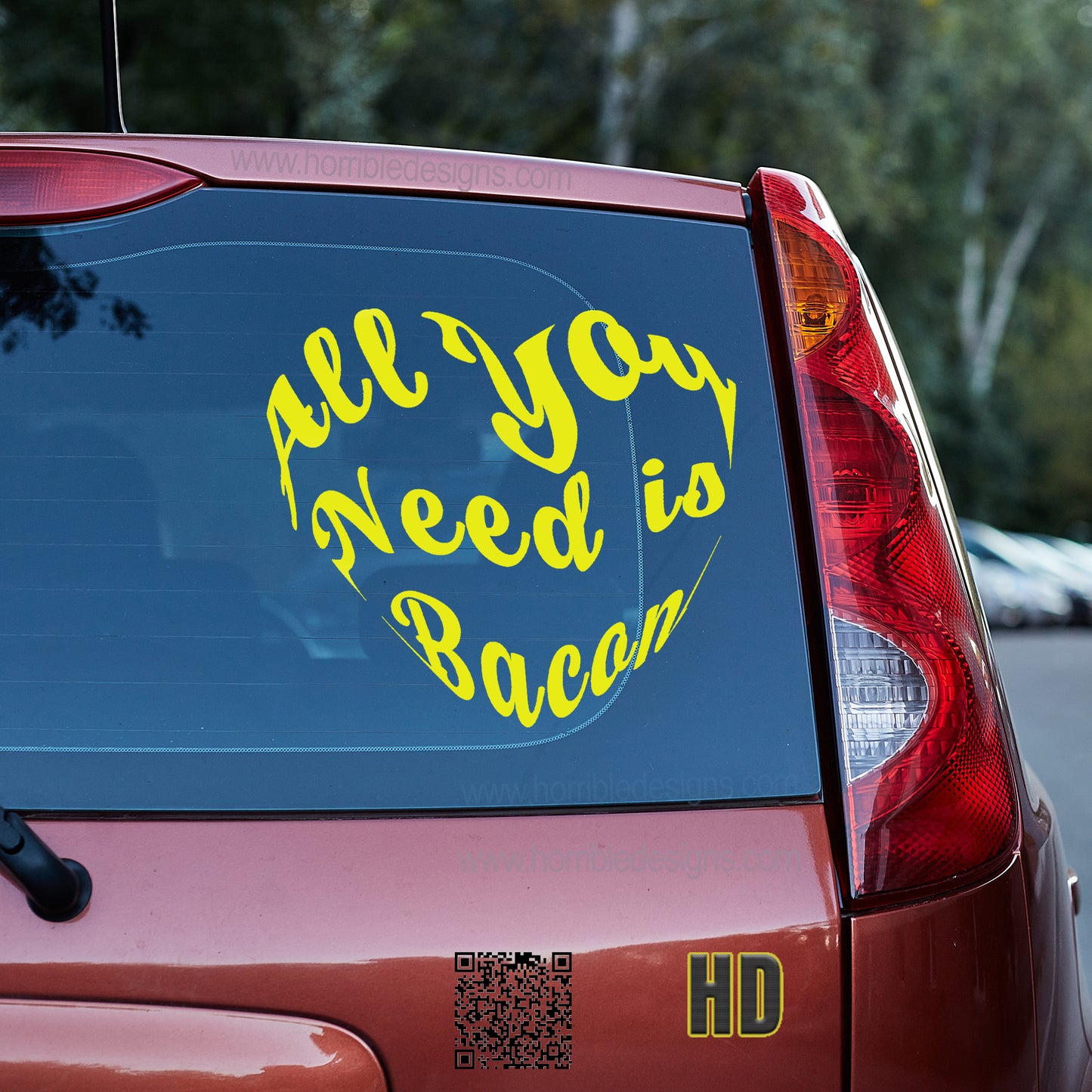All you need is bacon (love) Vinyl decal All bacon bacon fried bacon grease bacon lover bacon nation bacon wrapped carnivore bacon decal stickers Decals for cars Decals for Trucks eat bacon FB I Love Bacon minivan sticker SUV decals truck decals wake and bacon window decal car Window decals window decor