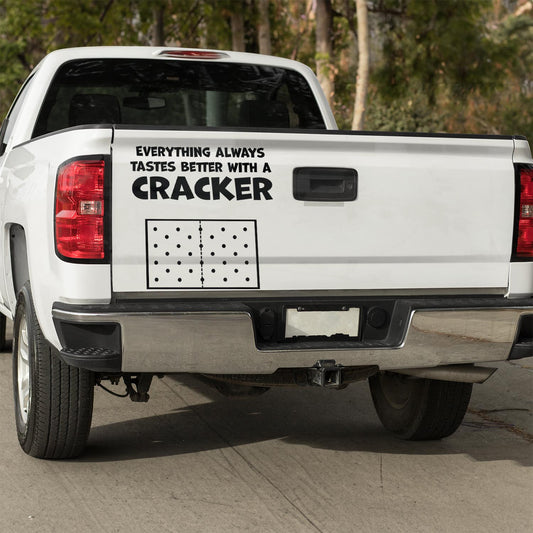 Everything always tastes better with a cracker vinyl decal car decal decal for cars decal for trucks Decals for cars Decals for Trucks decals for tumblers decals for vehicles door decal funny decals Window decals